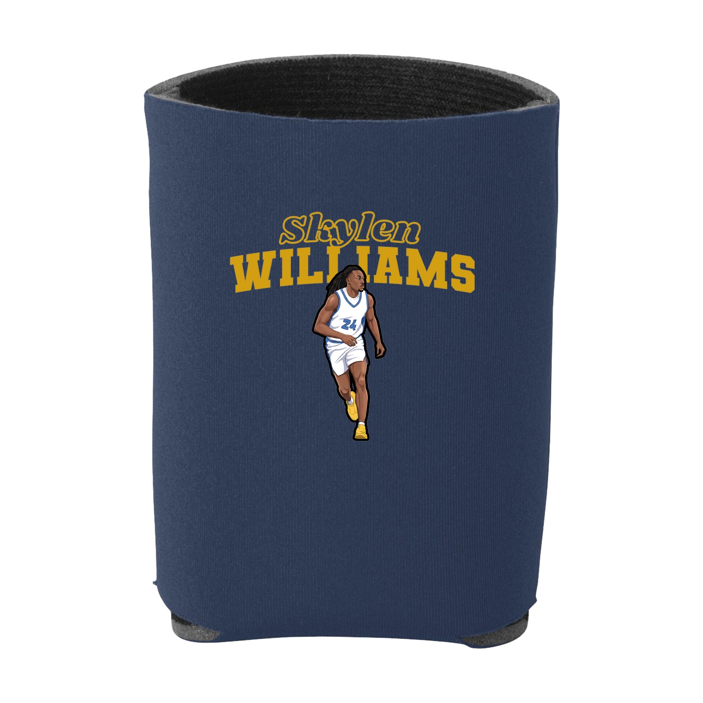 Can Holder — Name Arch in Navy