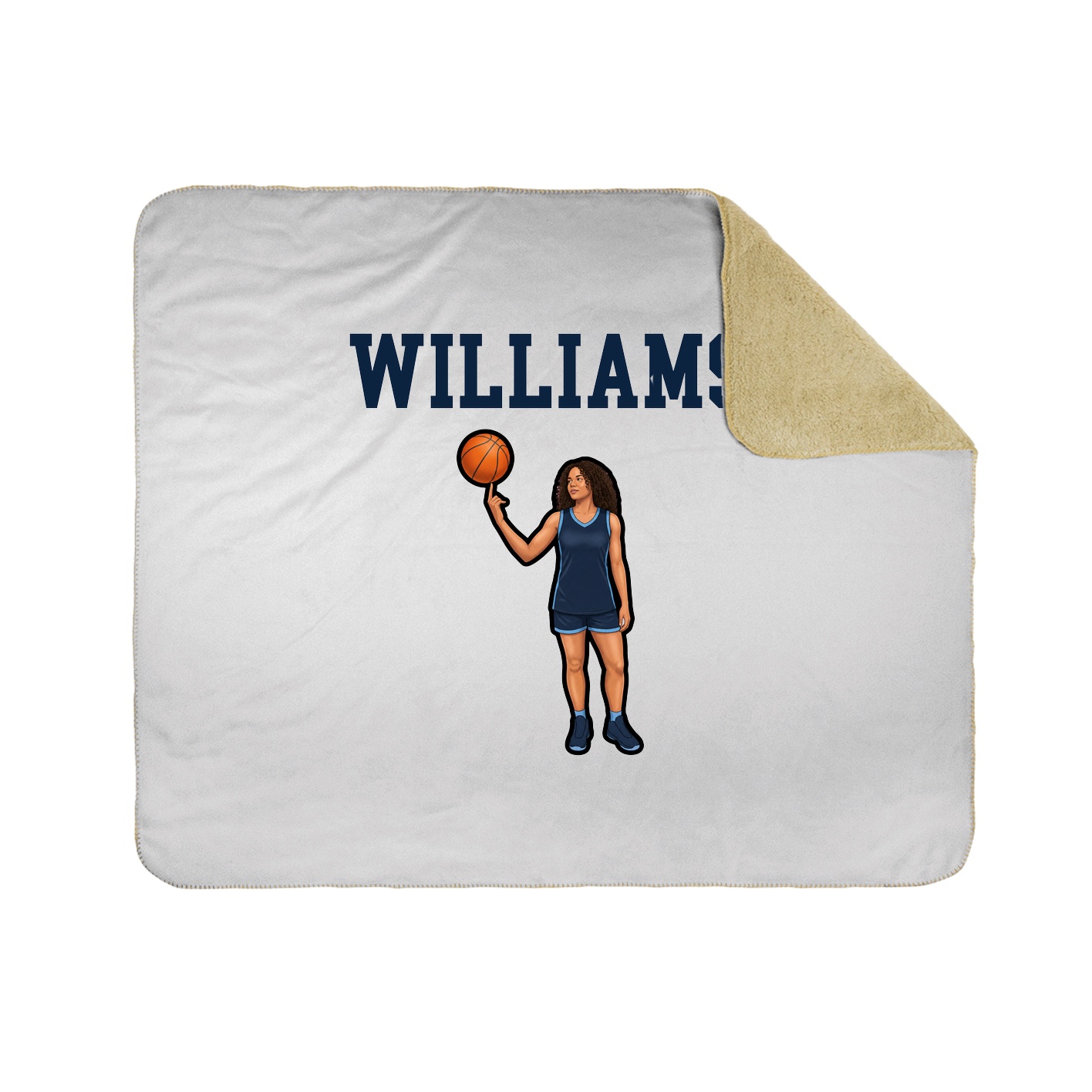 Throw Blanket — Shirsey in White