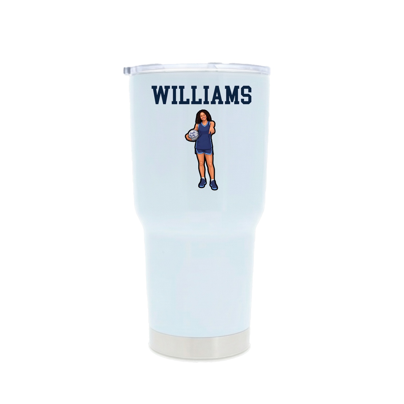 30oz Stainless Steel Tumbler — Shirsey in White