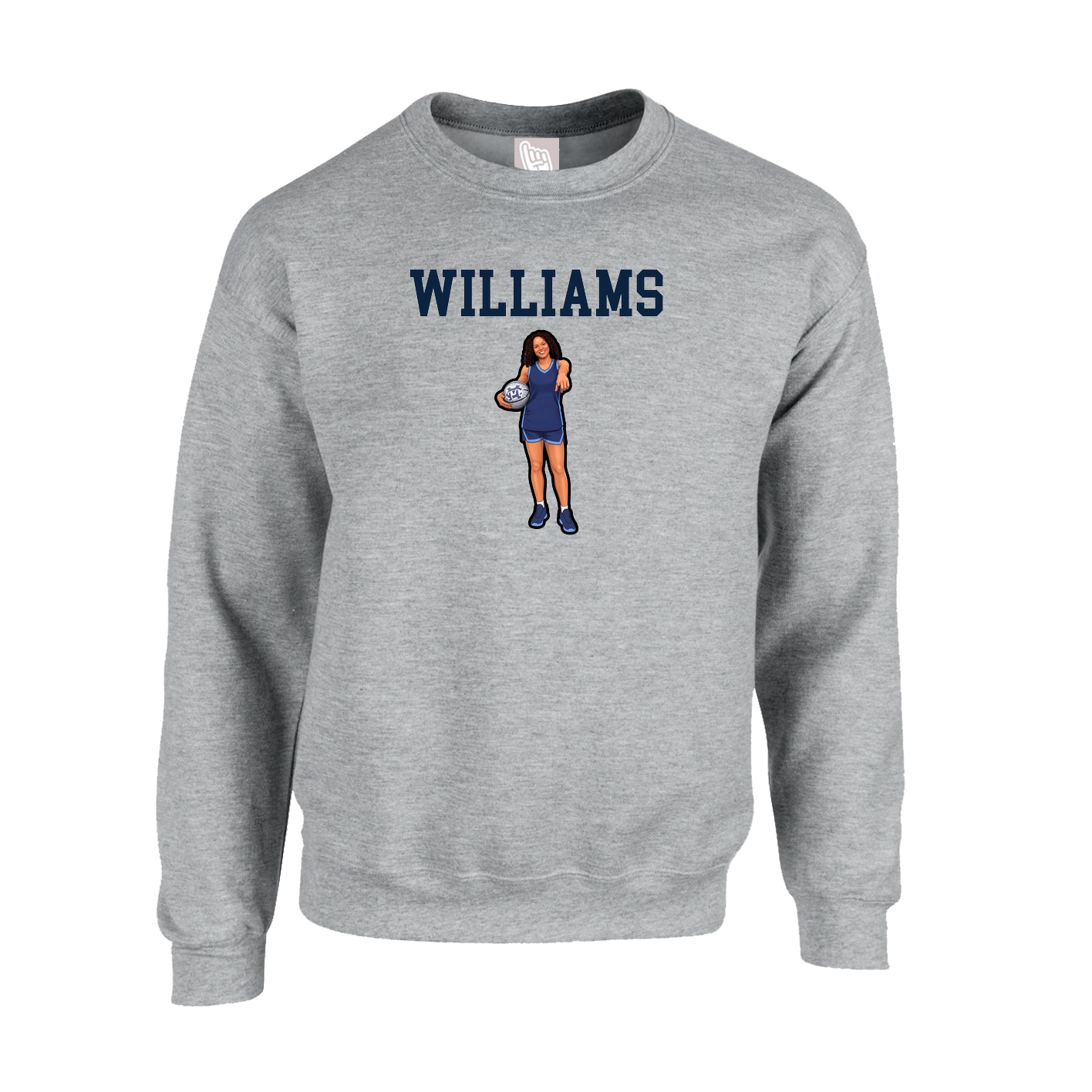 Fleece Crew — Shirsey in Grey
