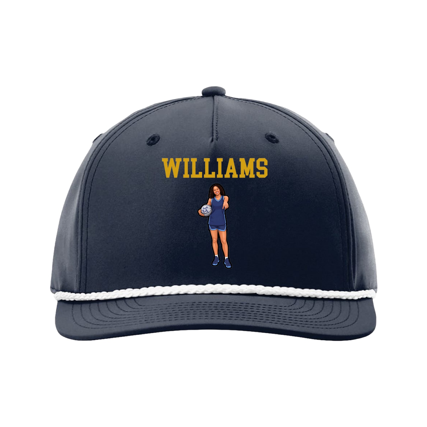 Five-Panel Classic Rope Cap — Shirsey in Navy