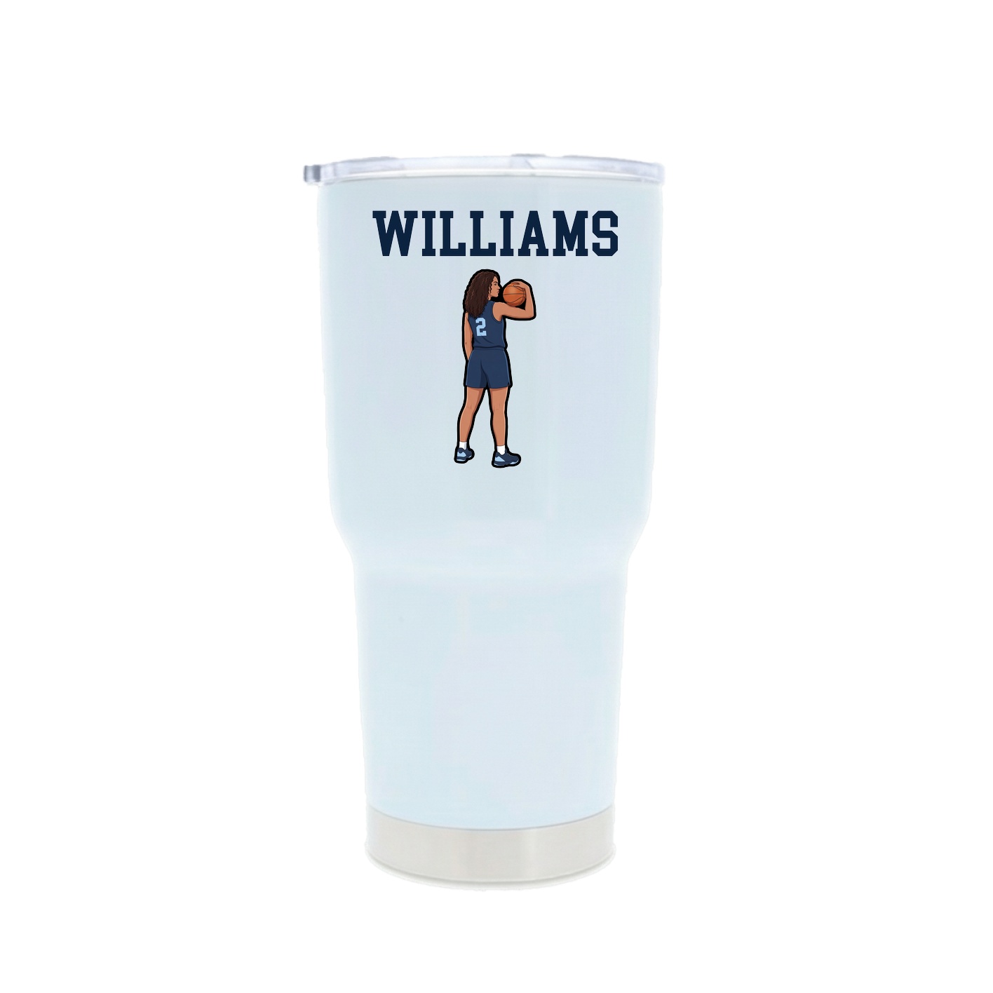 30oz Stainless Steel Tumbler — Shirsey in White