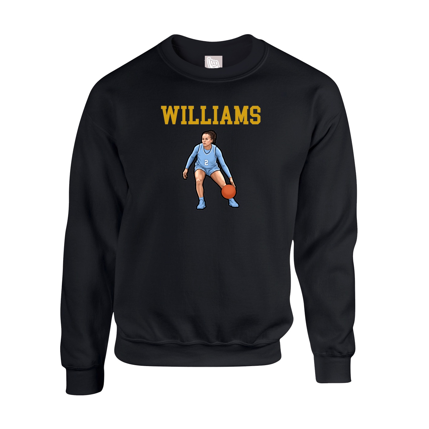 Fleece Crew — Shirsey in Black