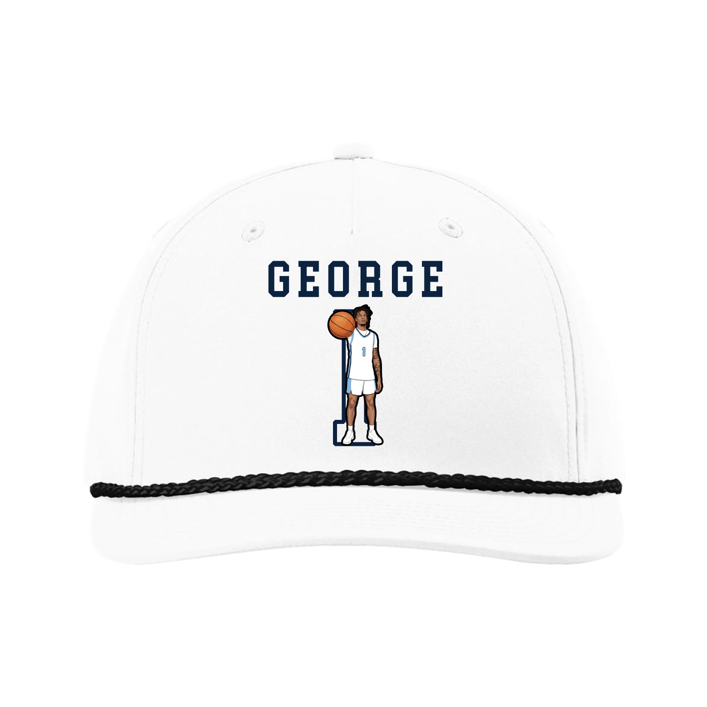 Five-Panel Classic Rope Cap — Shirsey in White