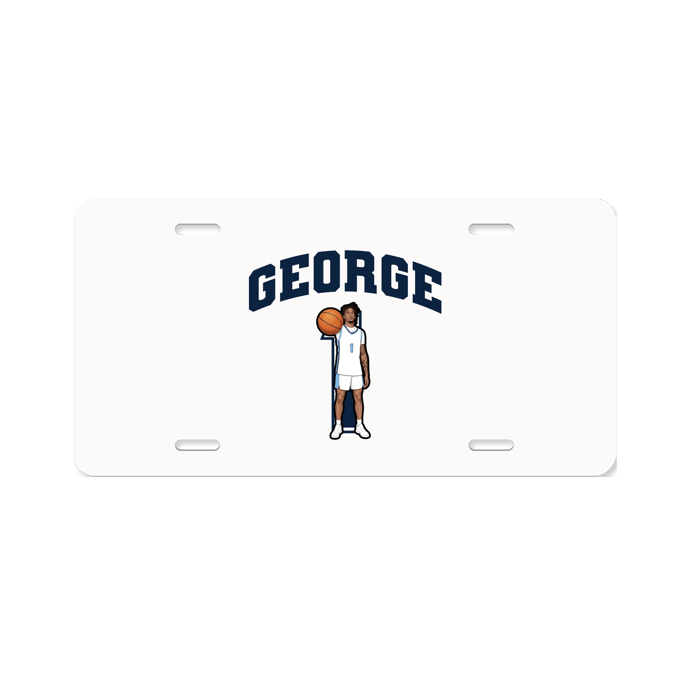 License Plate — Number in Classic