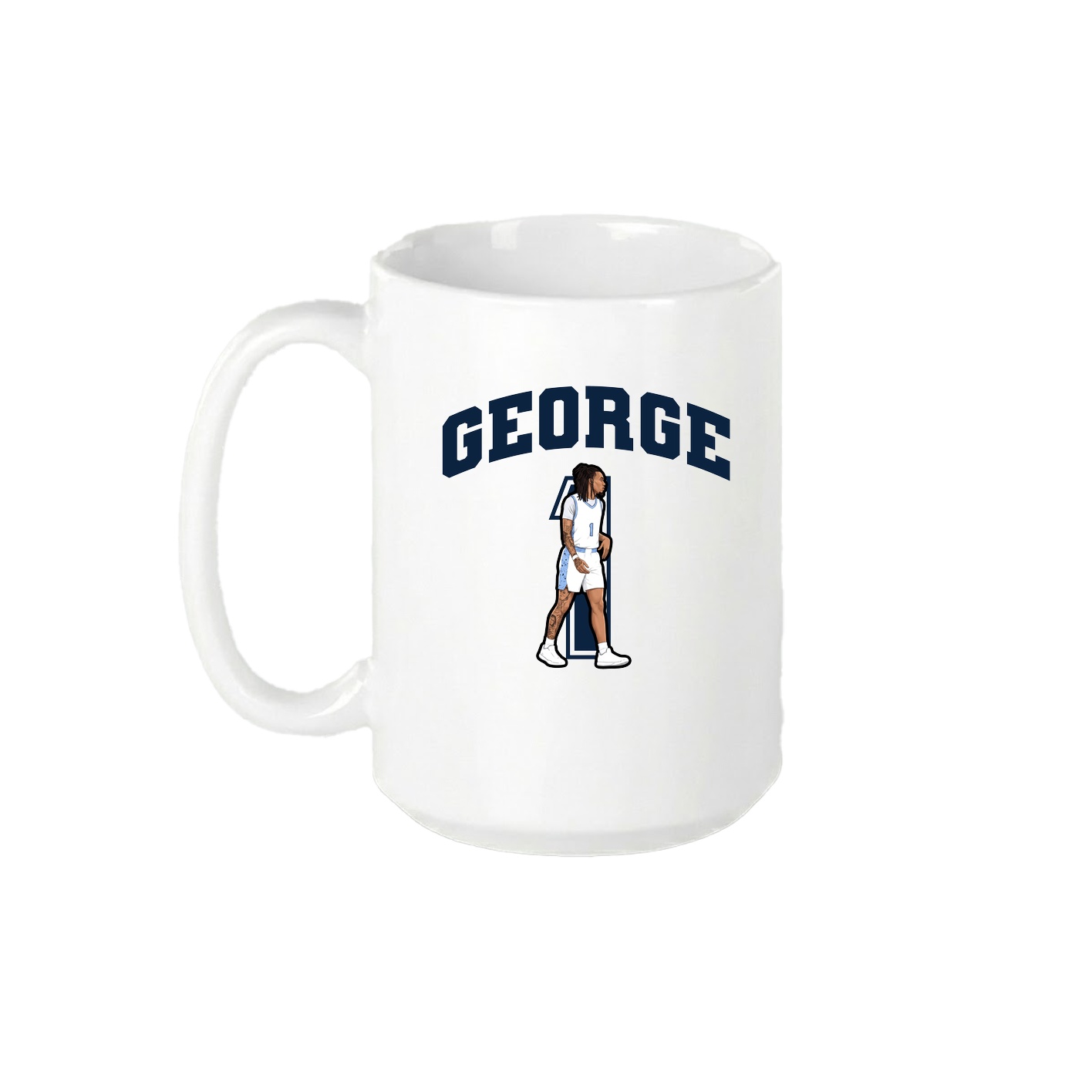 15oz Coffee Mug — Number in White