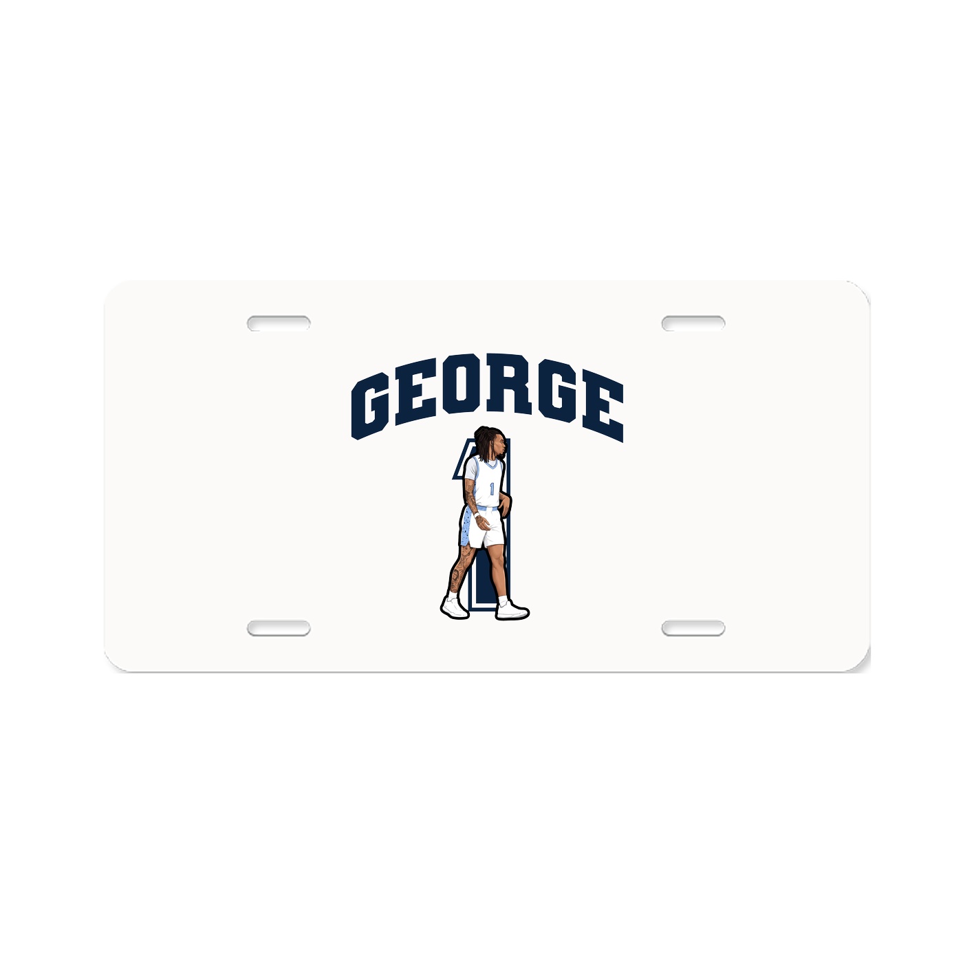 License Plate — Number in Classic