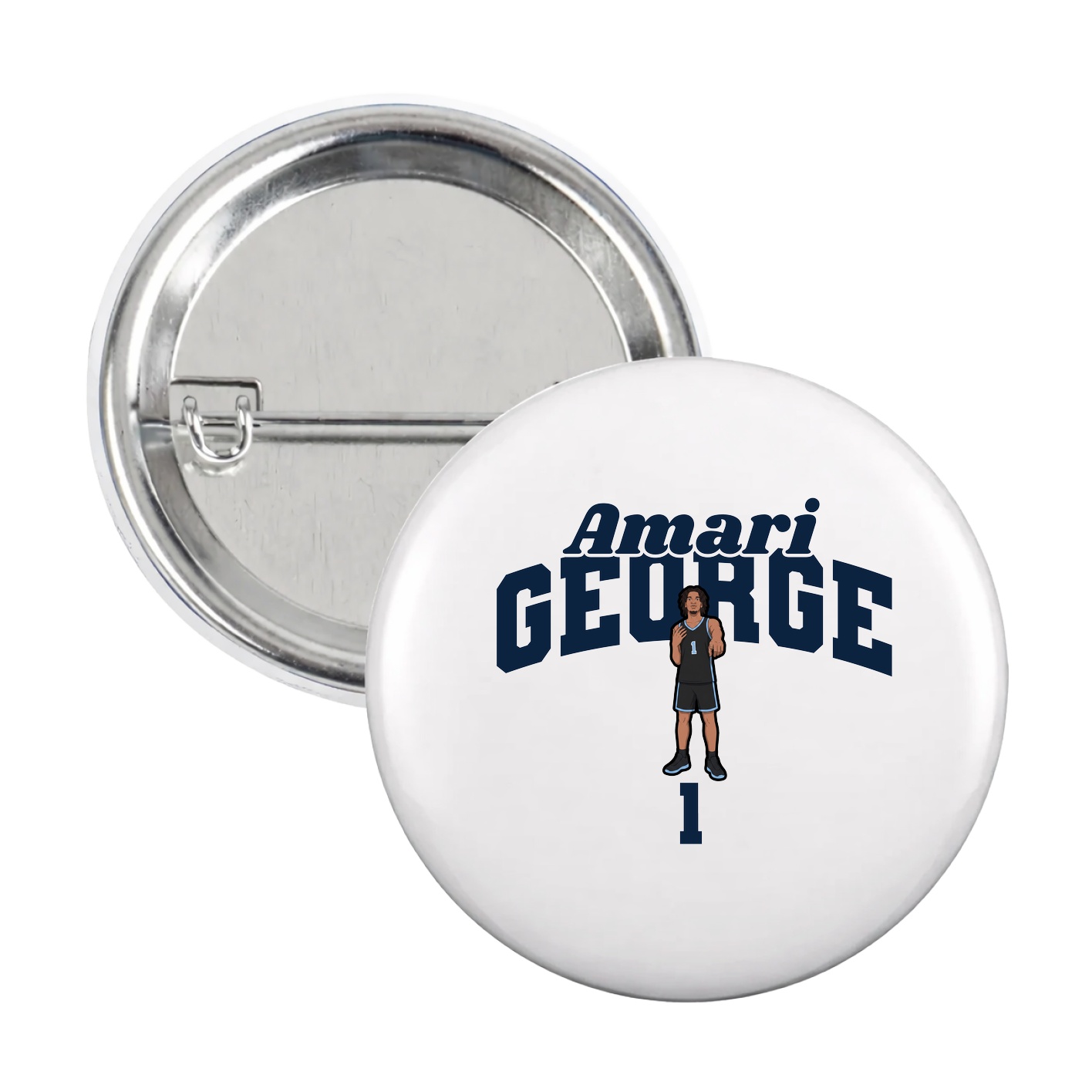 Game Day Button — Signature Arch in White