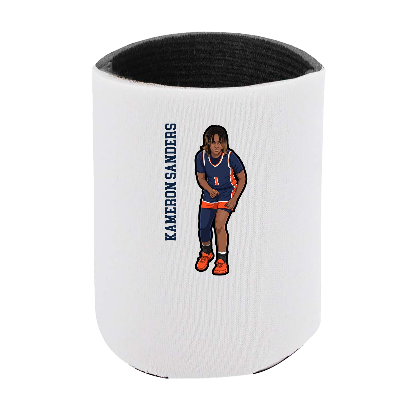 Can Holder — Name Vertical in White