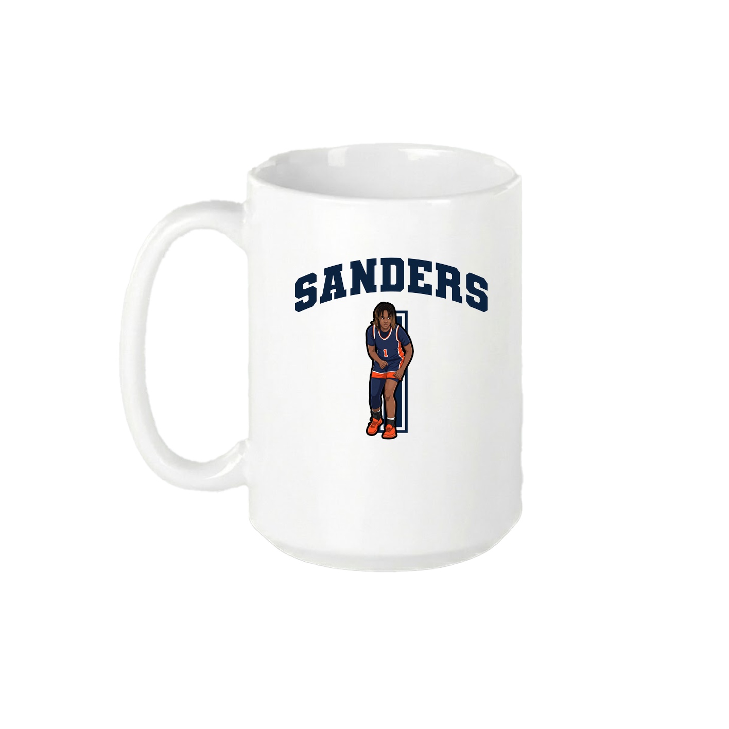 15oz Coffee Mug — Number in White
