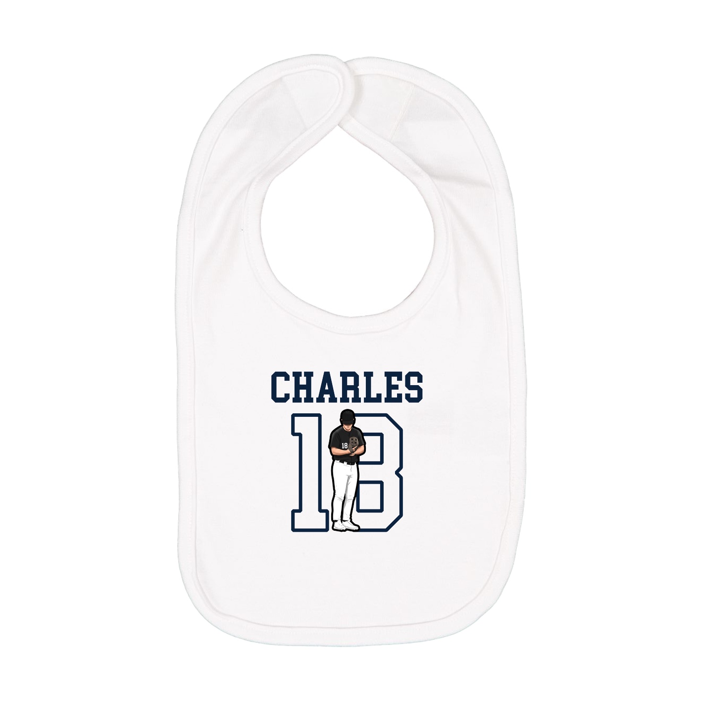 Infant Bib — Shirsey in White