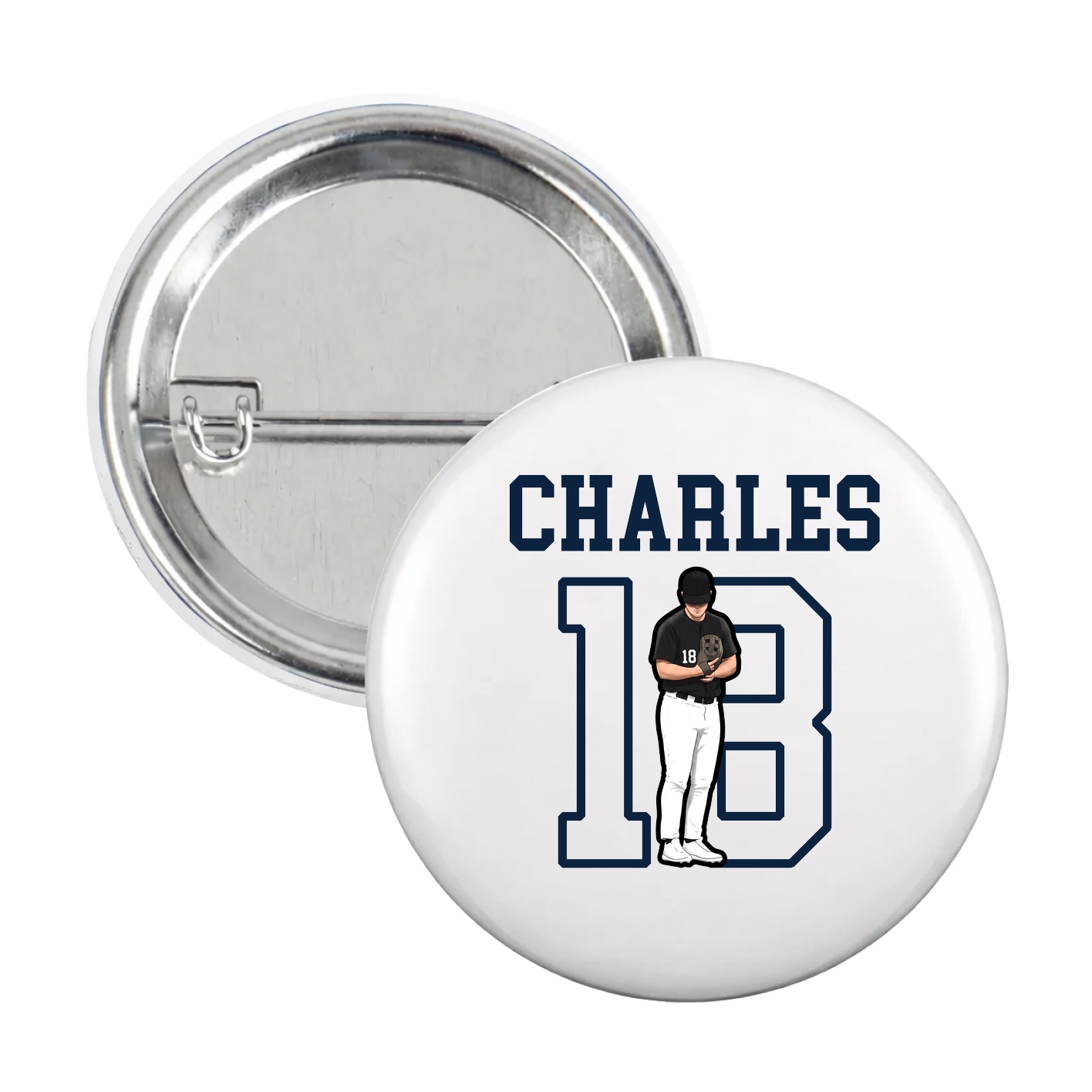 Game Day Button — Shirsey in White