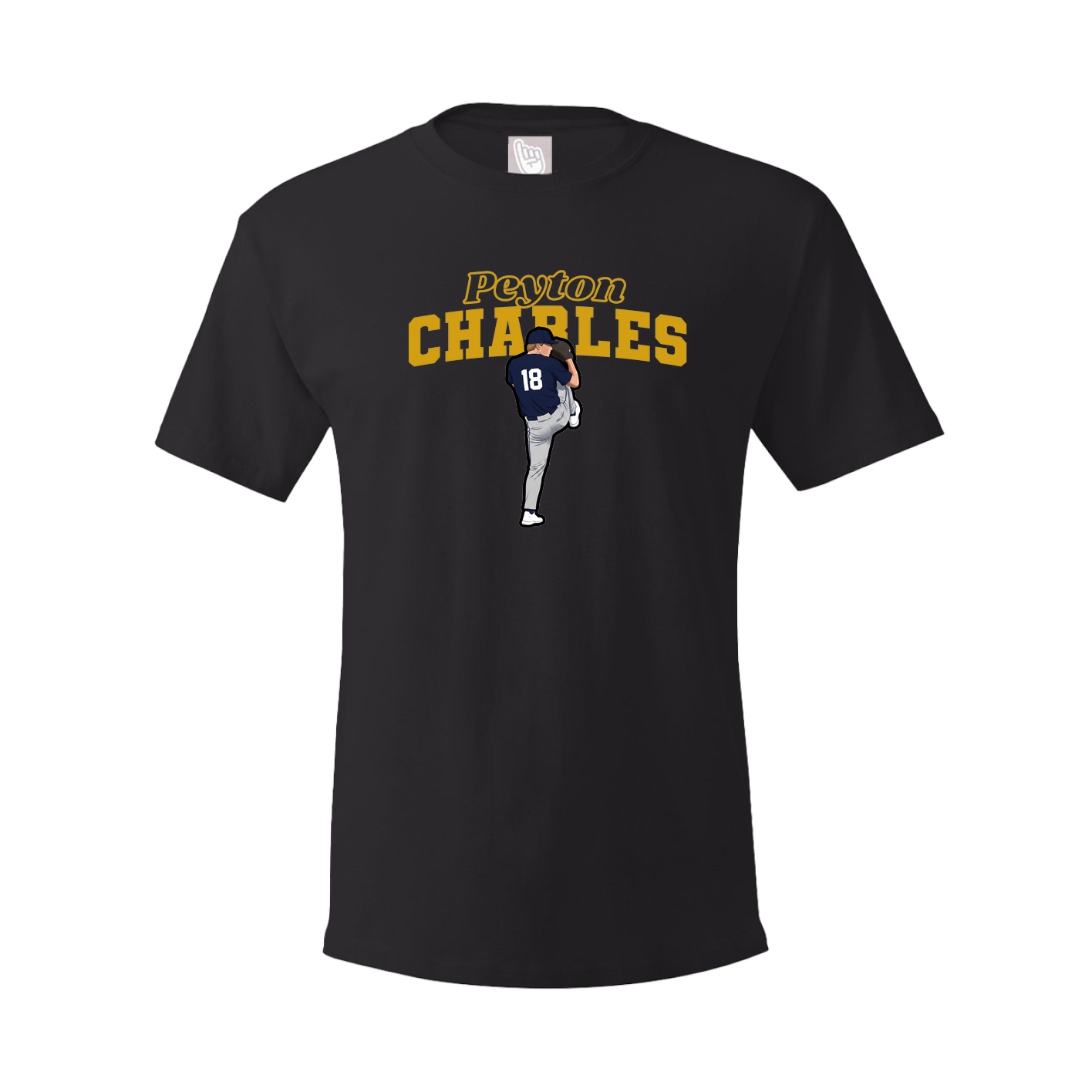 Youth Tee — Name Arch in Black
