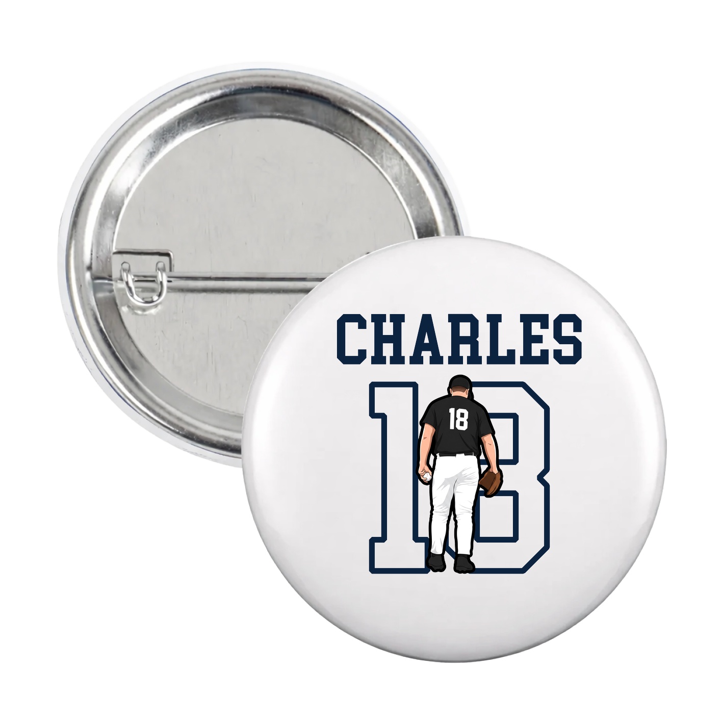 Game Day Button — Shirsey in White