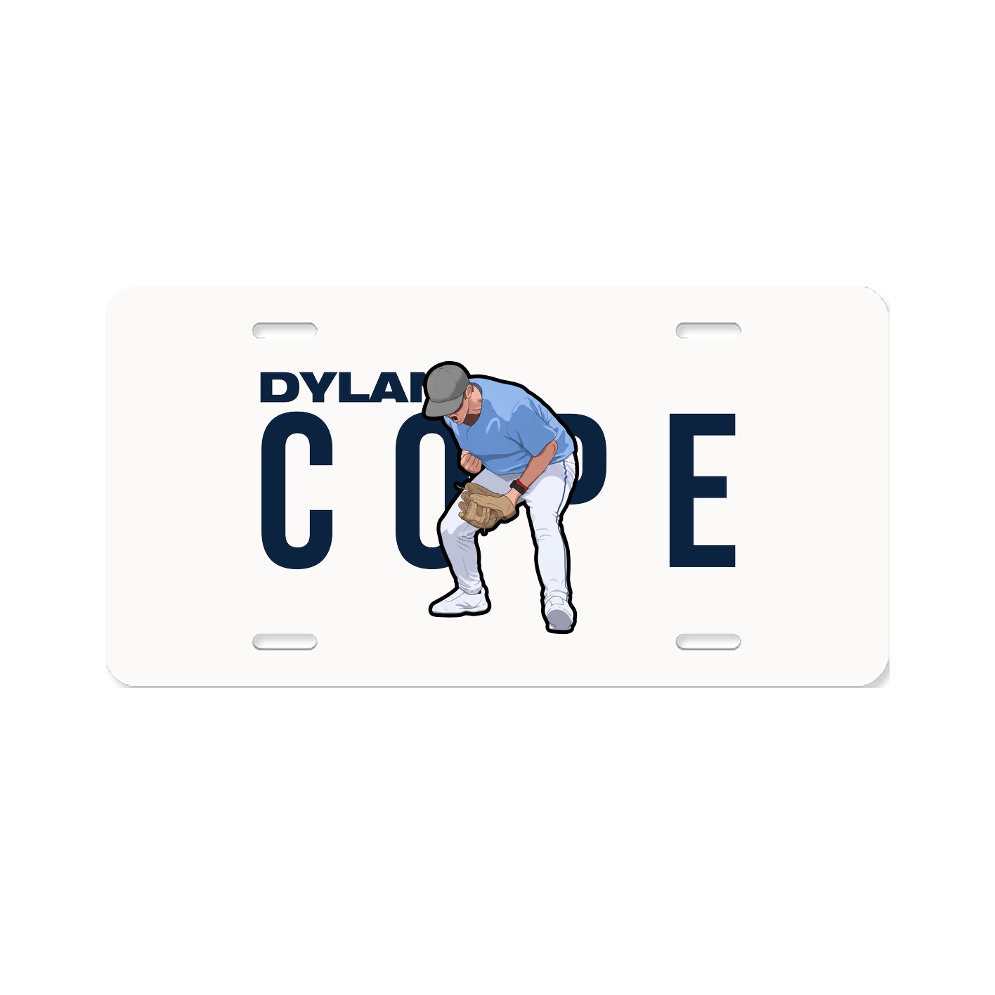 License Plate — Player Name in Classic