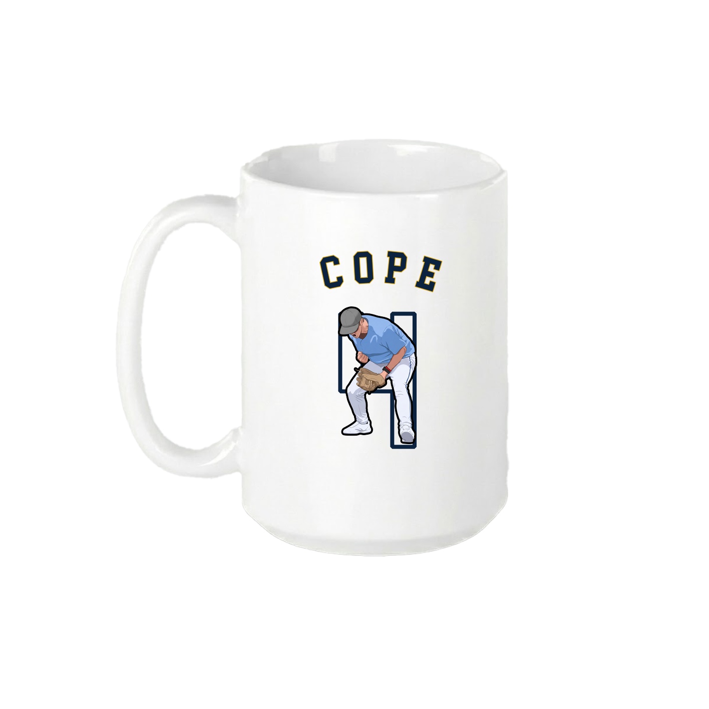 15oz Coffee Mug — Shirsey Arch in White