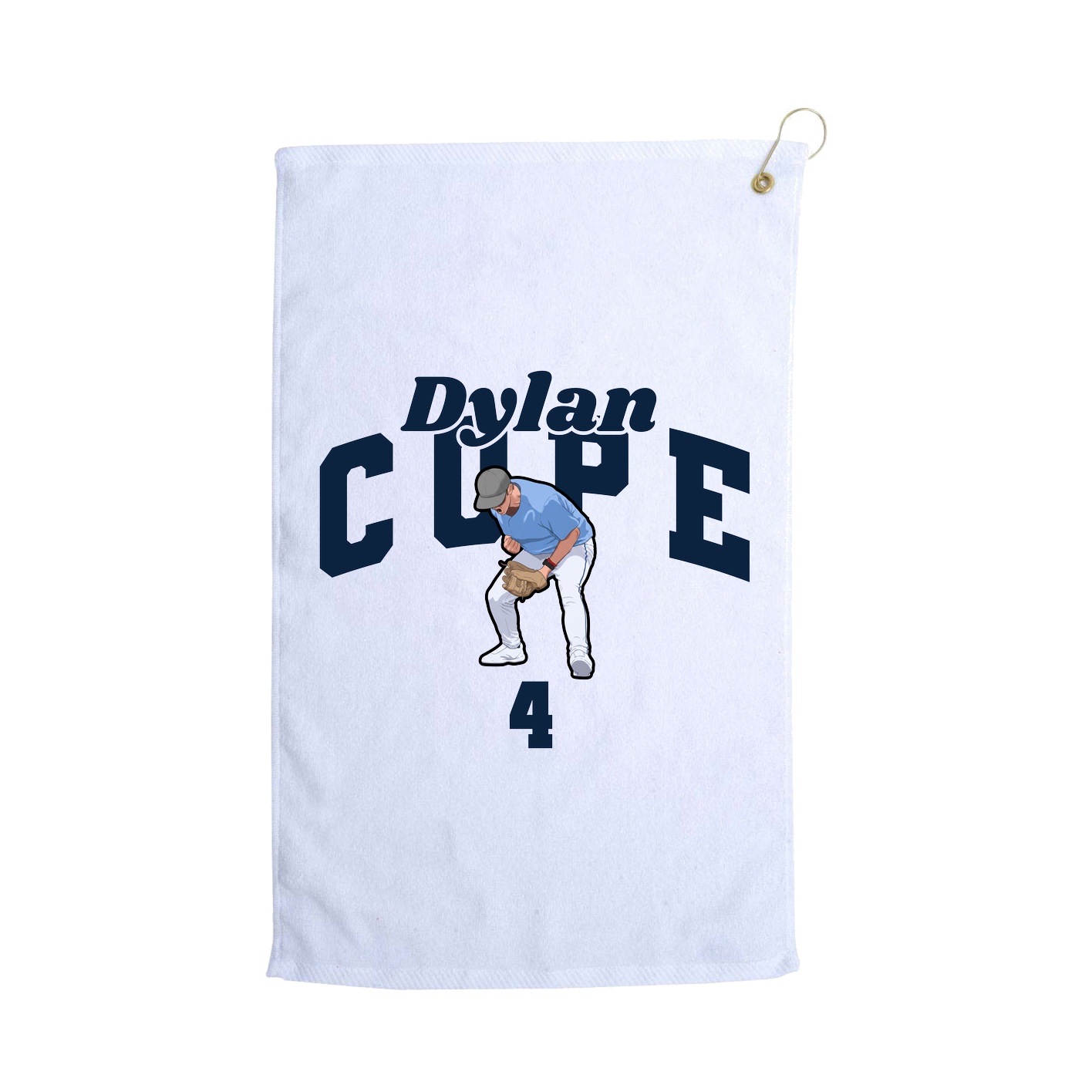 Golf Towel — Signature Arch in White