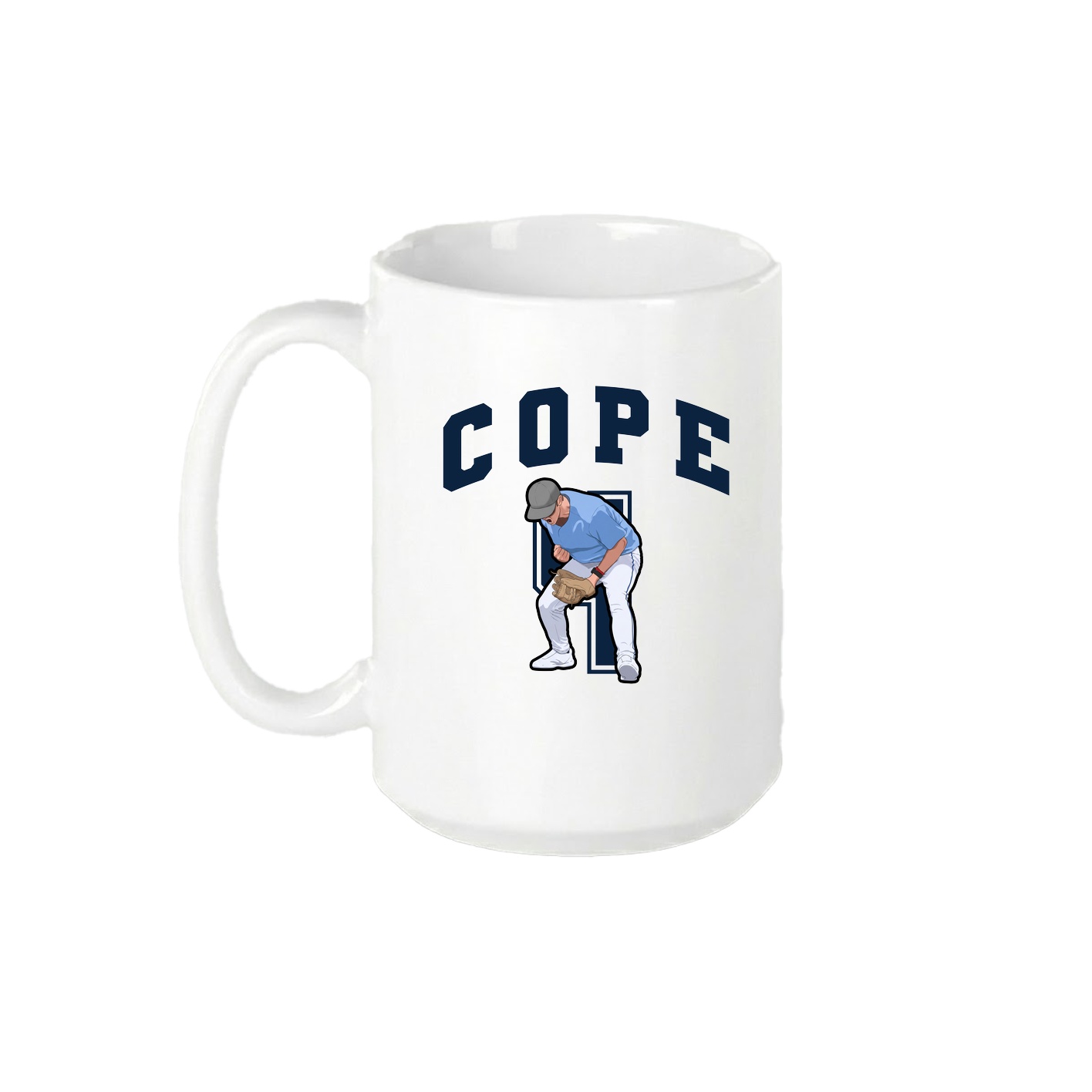 15oz Coffee Mug — Number in White