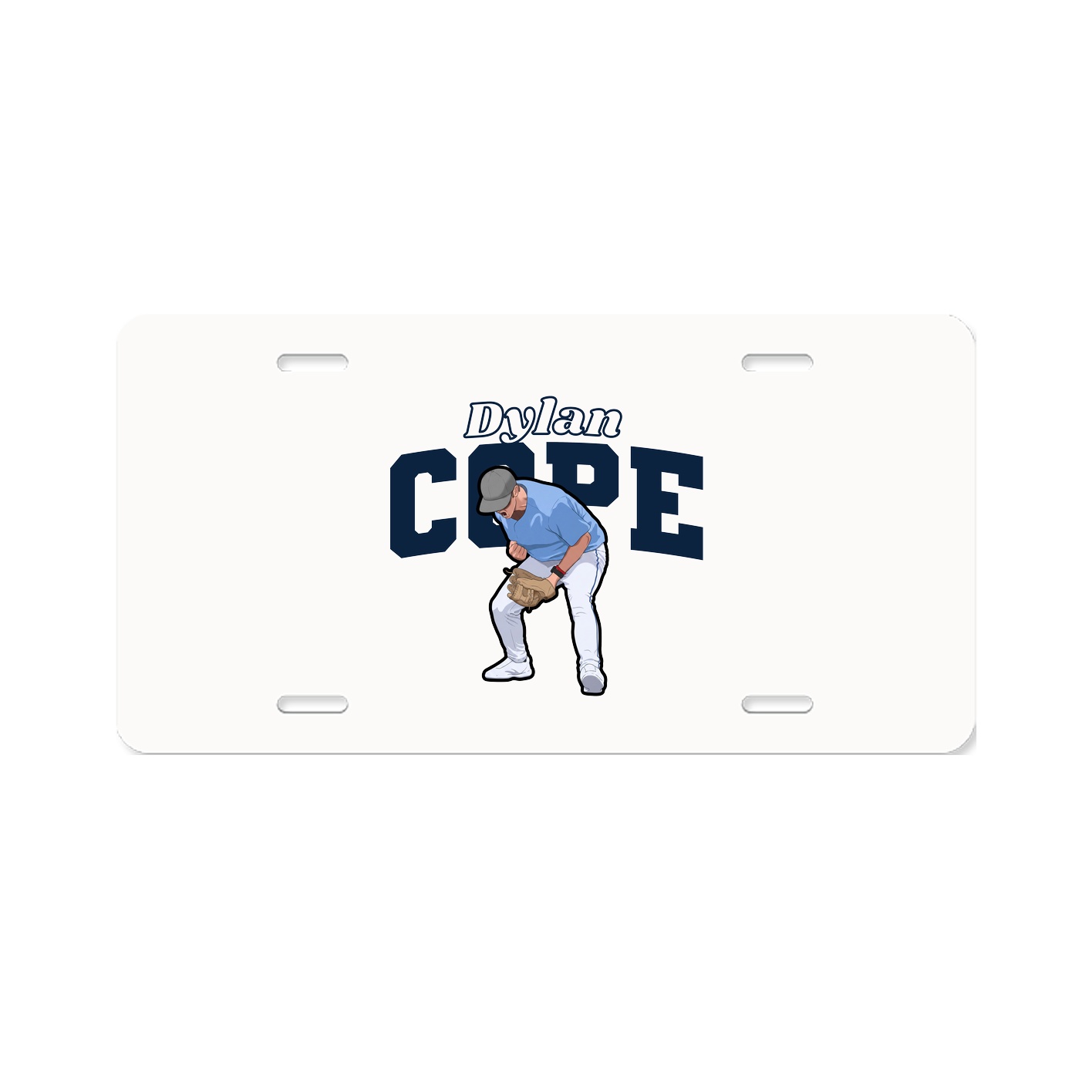 License Plate — Name Arch in Classic