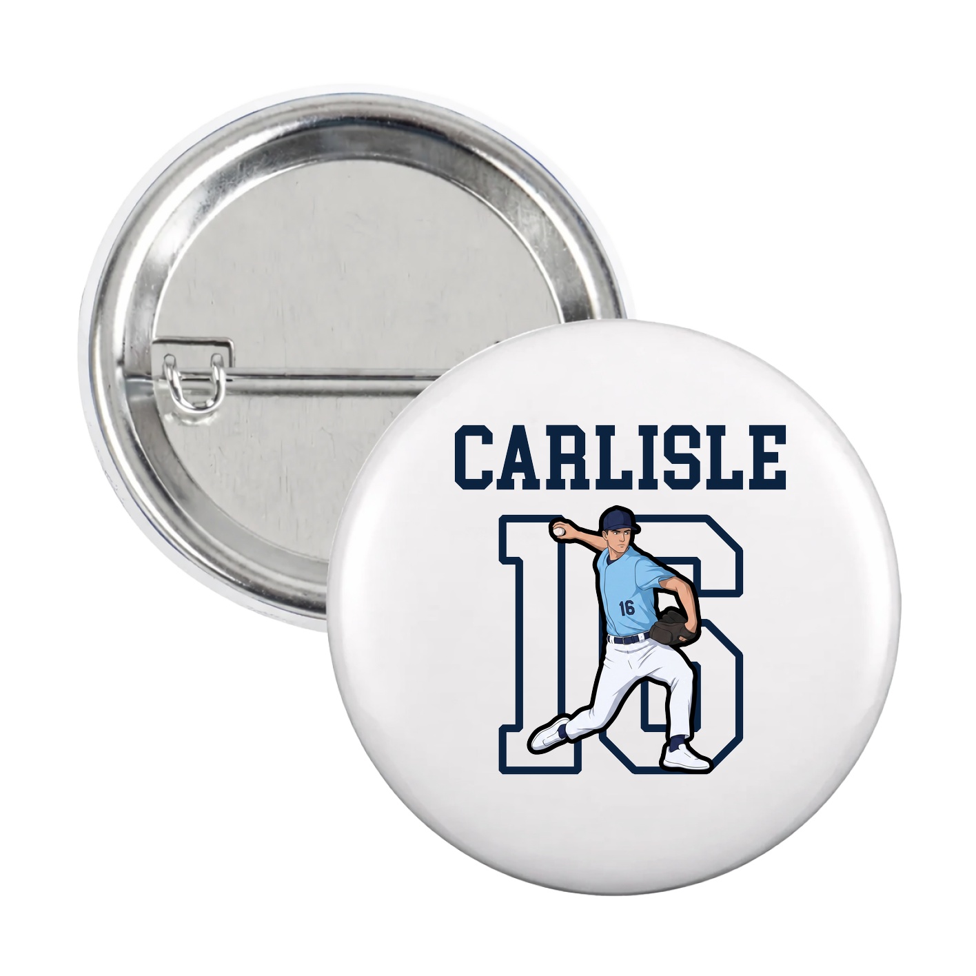 Game Day Button — Shirsey in White
