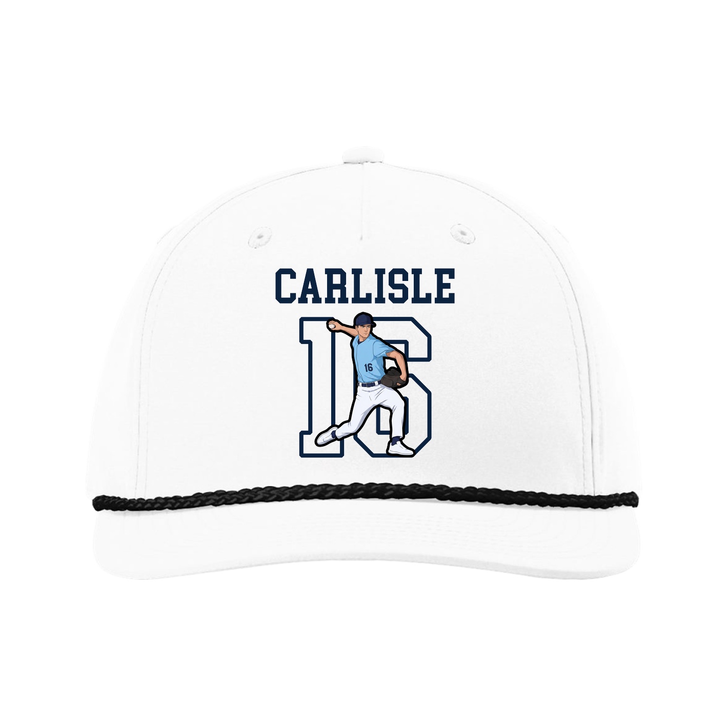 Five-Panel Classic Rope Cap — Shirsey in White