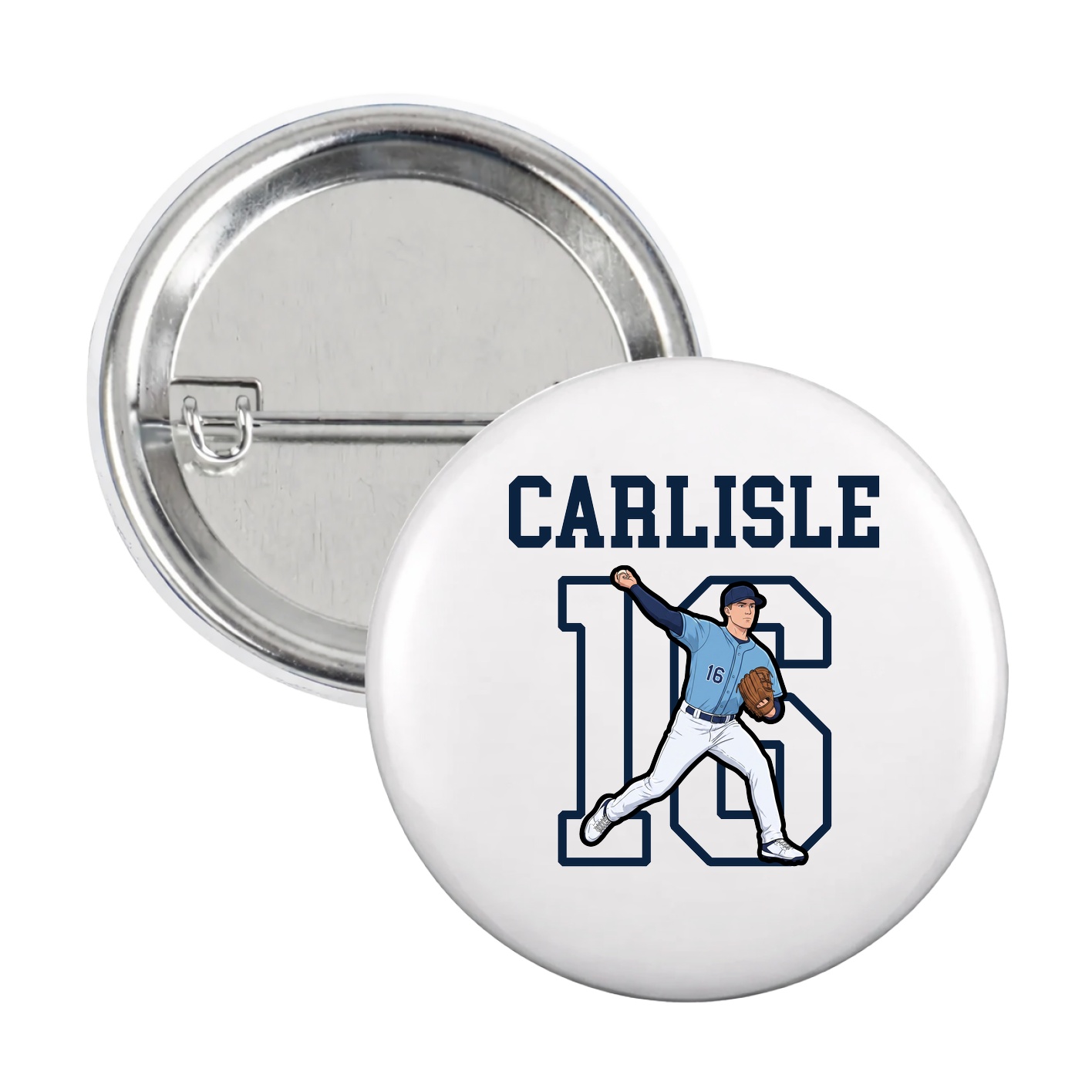 Game Day Button — Shirsey in White
