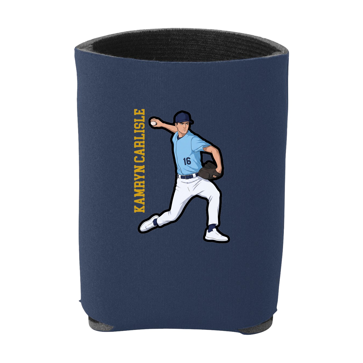 Can Holder — Name Vertical in Navy
