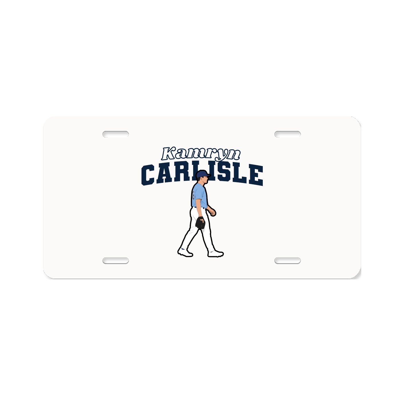 License Plate — Name Arch in Classic