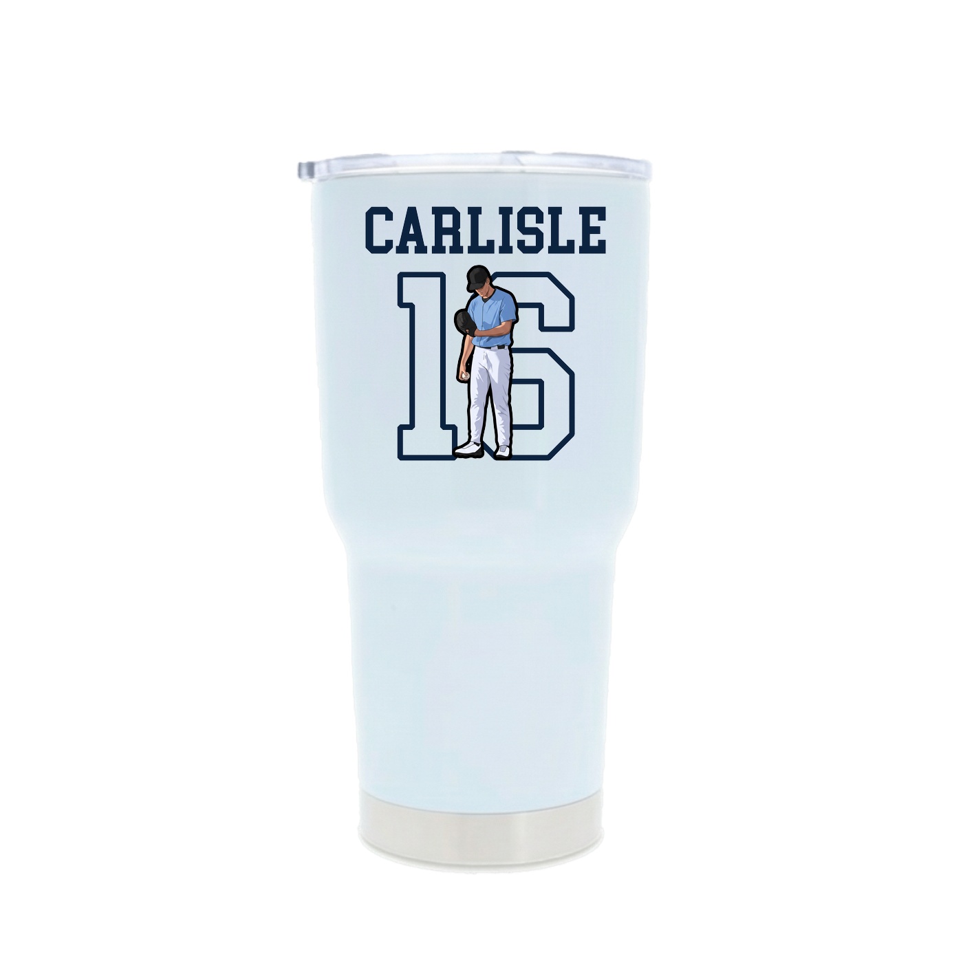 30oz Stainless Steel Tumbler — Shirsey in White