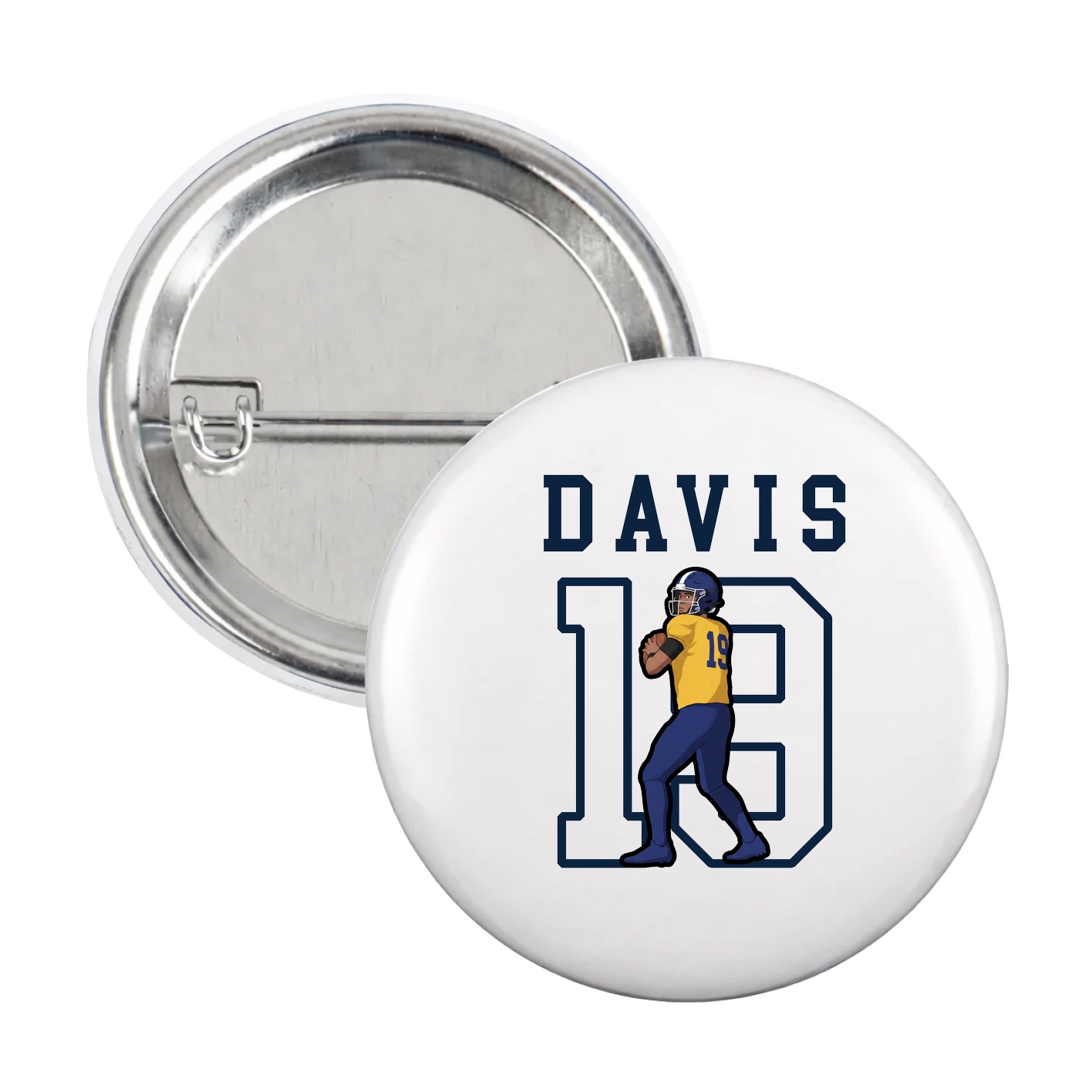 Game Day Button — Shirsey in White