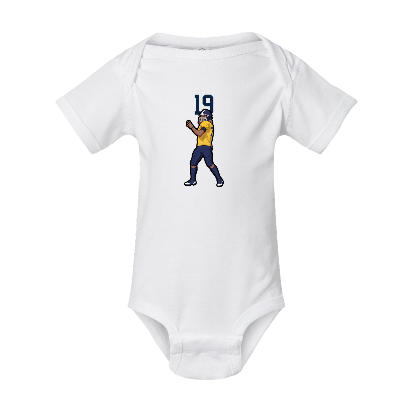 Baby Onesie — Number Top in White
