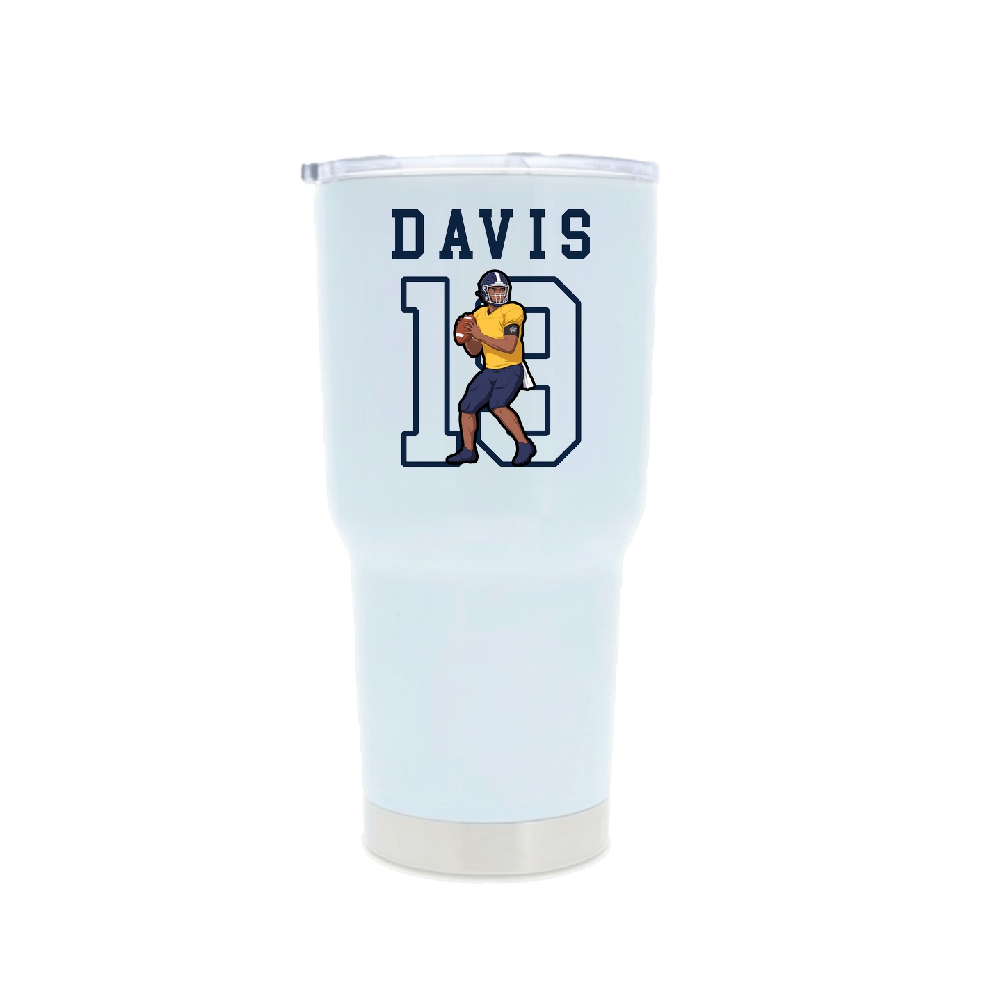 30oz Stainless Steel Tumbler — Shirsey in White