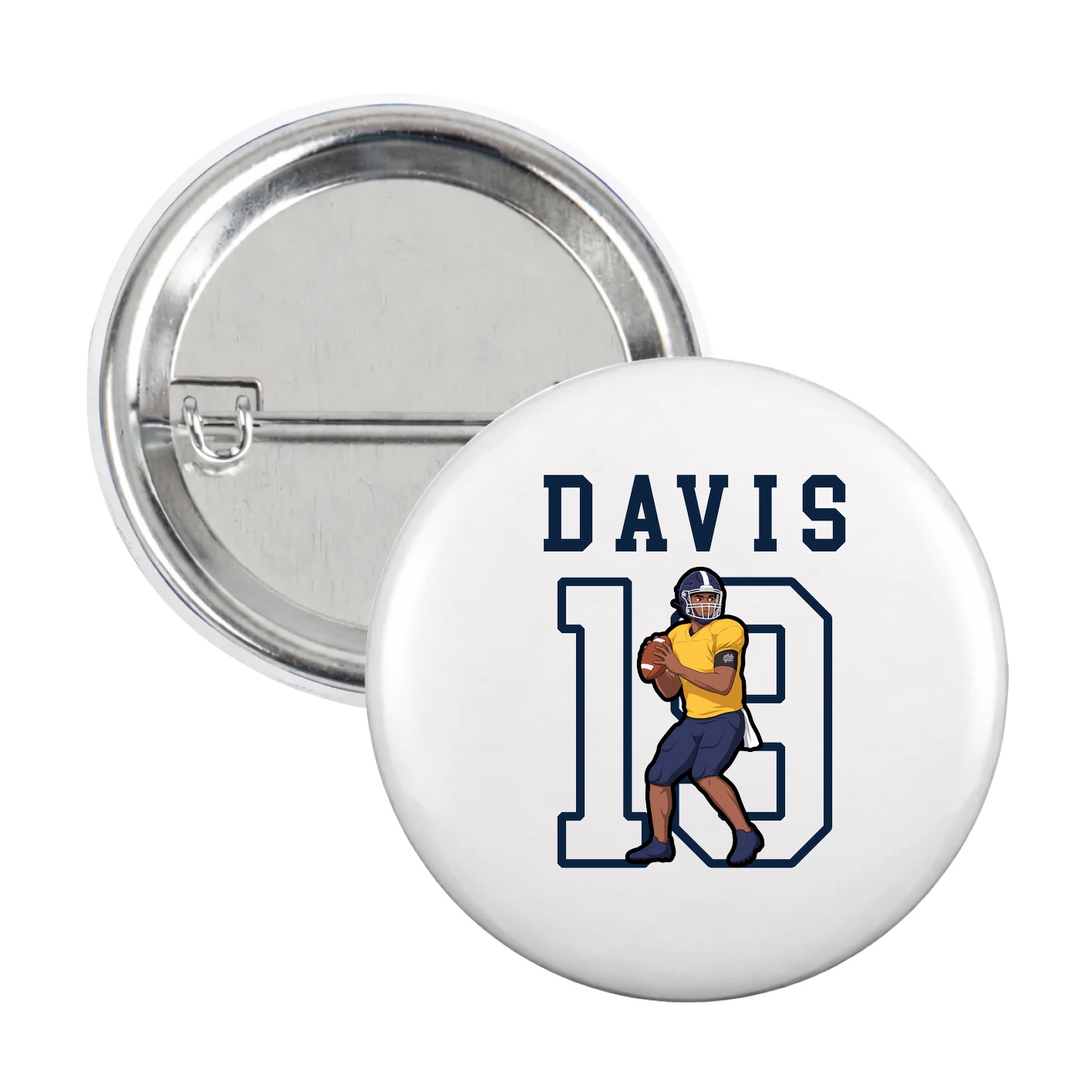 Game Day Button — Shirsey in White