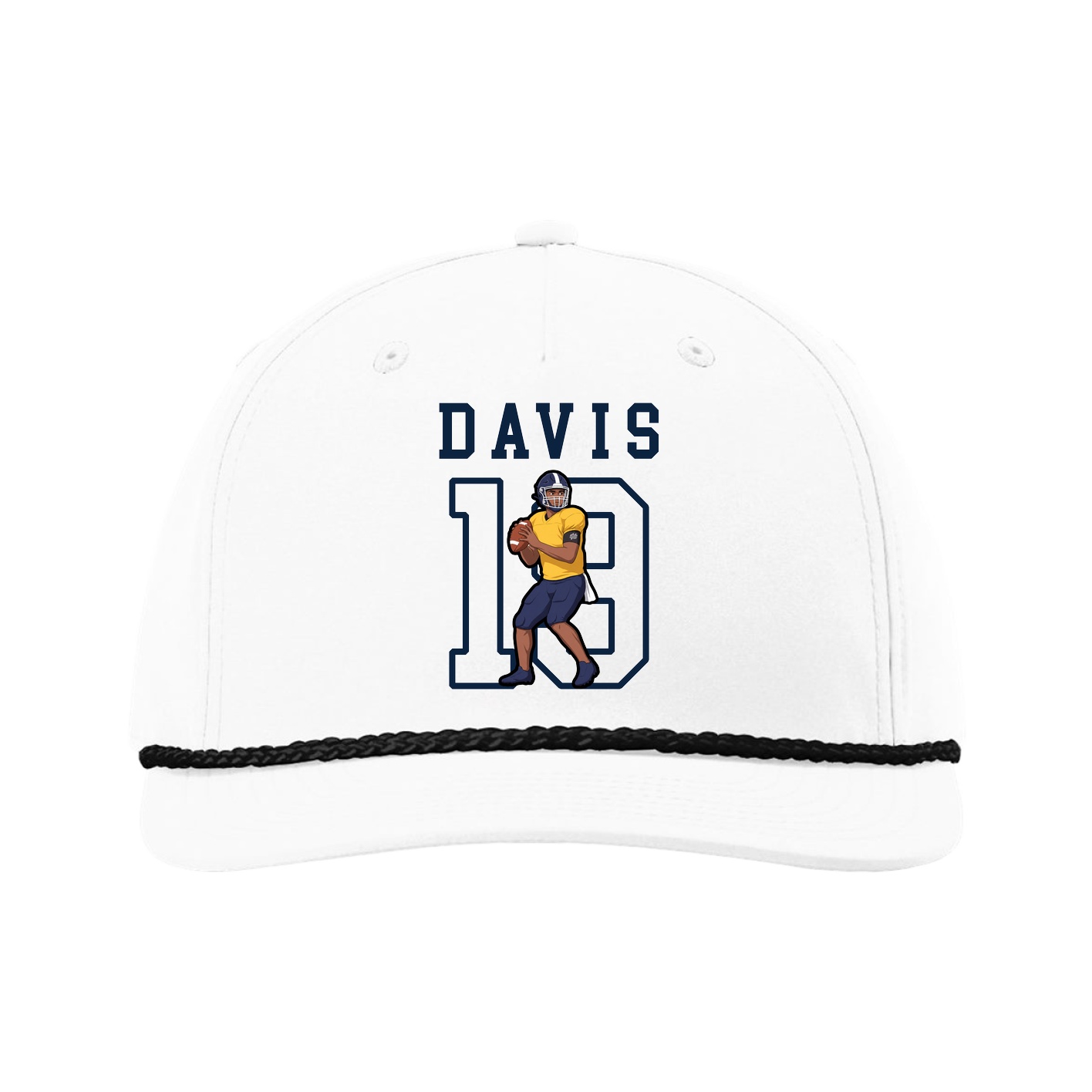 Five-Panel Classic Rope Cap — Shirsey in White