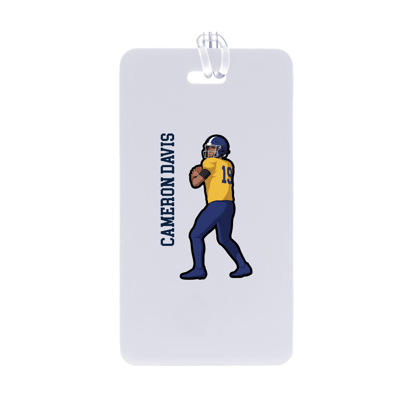 Bag Tag — Name Vertical in Classic