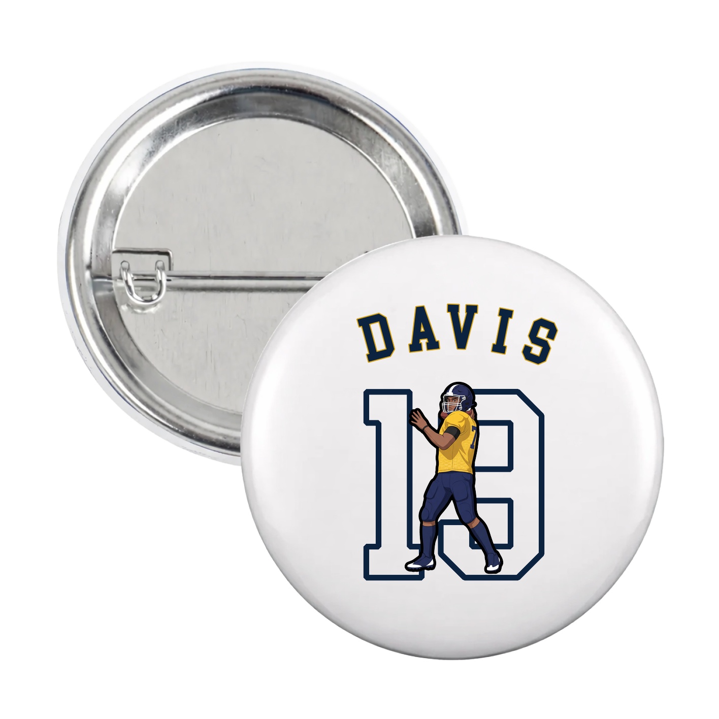 Game Day Button — Shirsey Arch in White