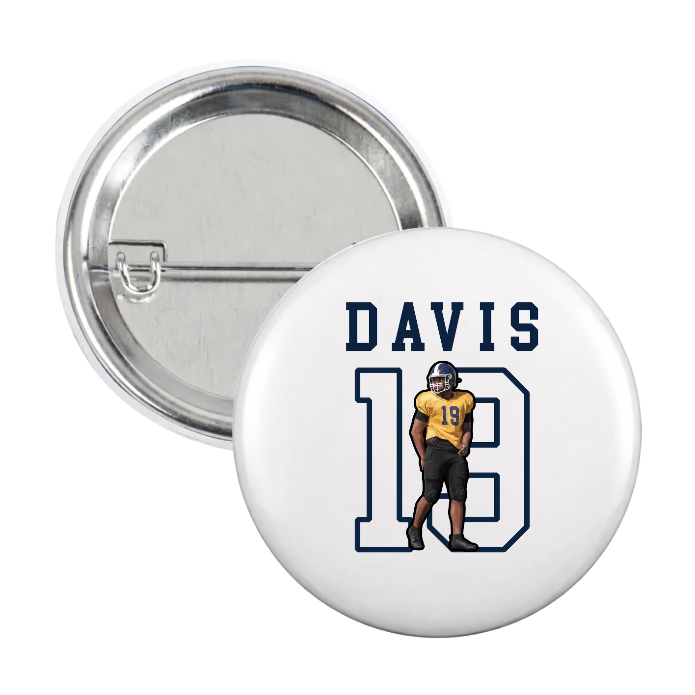 Game Day Button — Shirsey in White