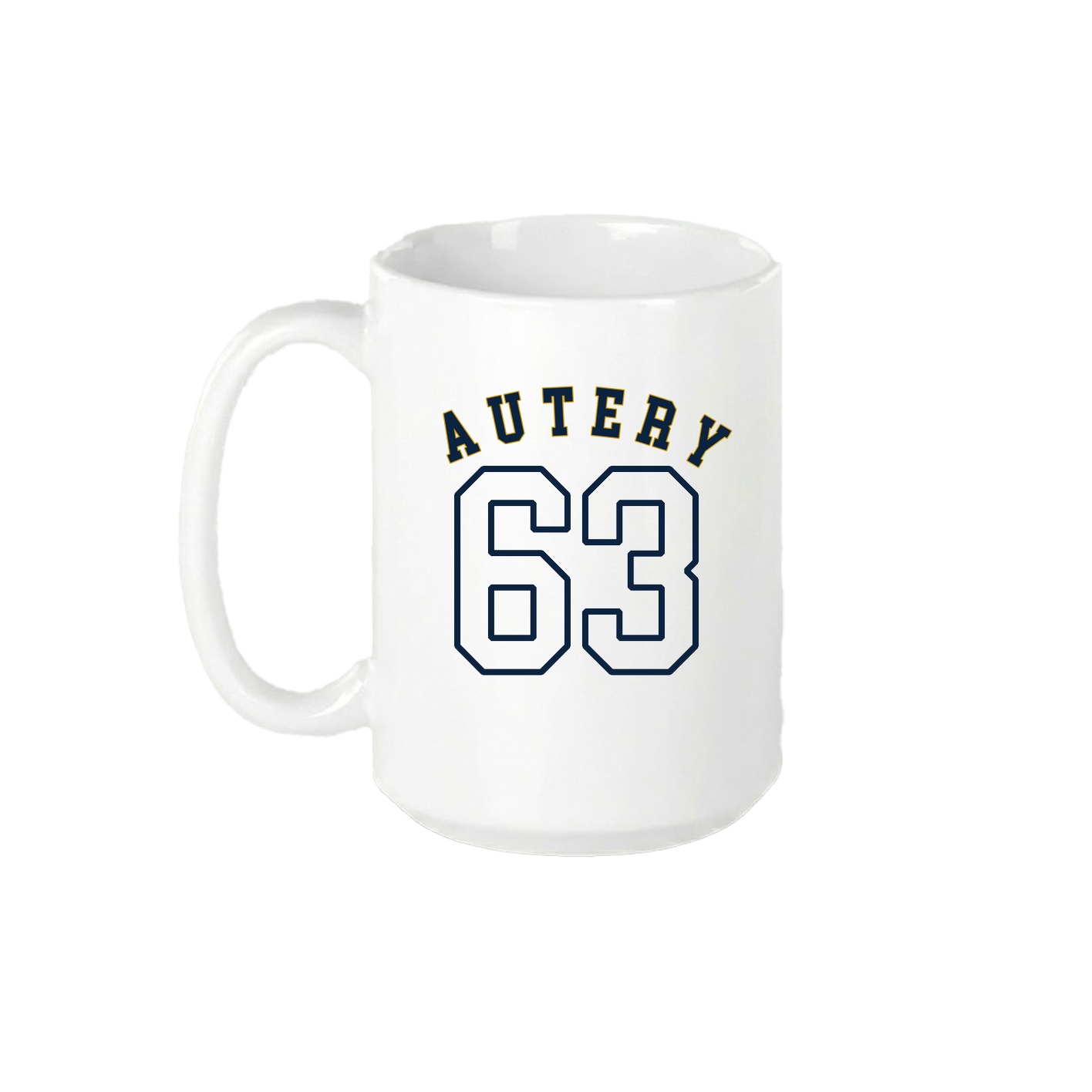 15oz Coffee Mug — Shirsey Arch in White