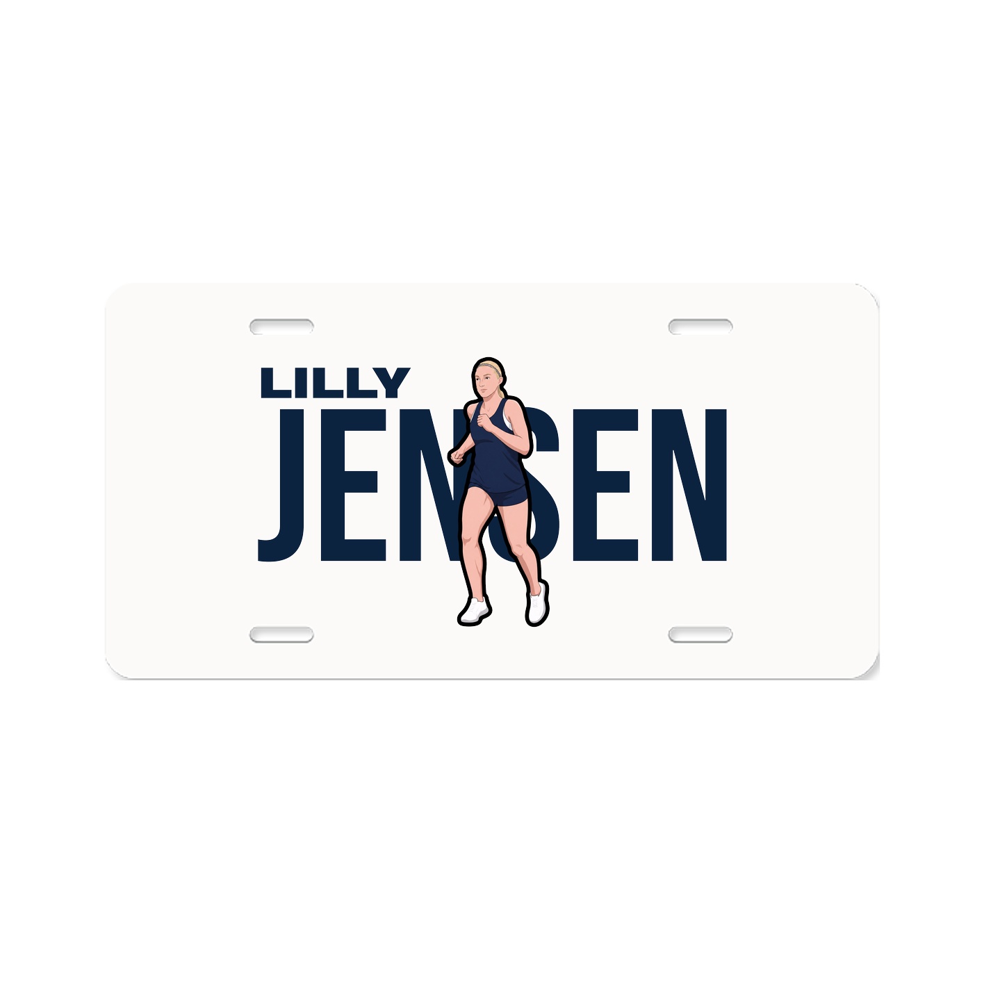 License Plate — Player Name in Classic
