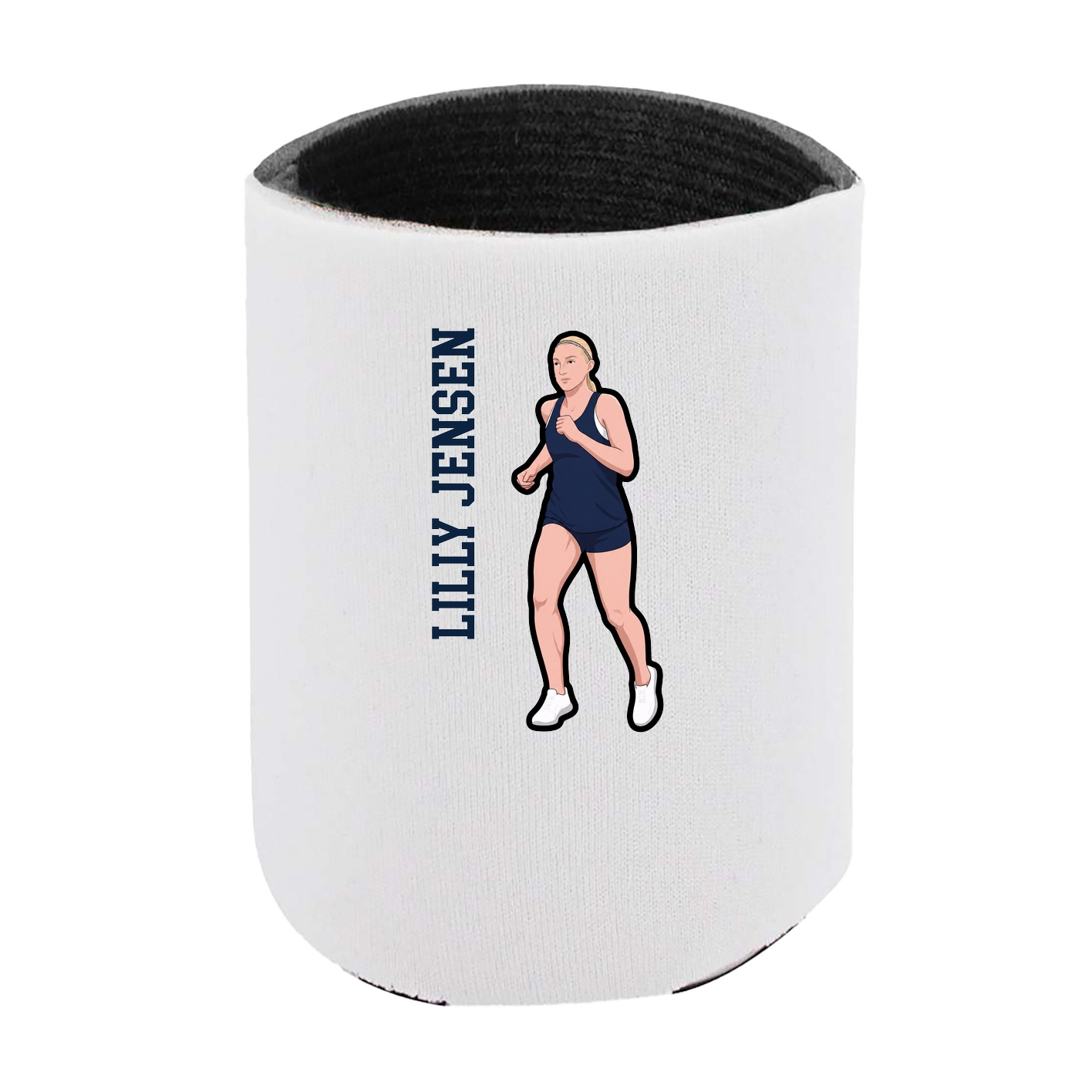 Can Holder — Name Vertical in White