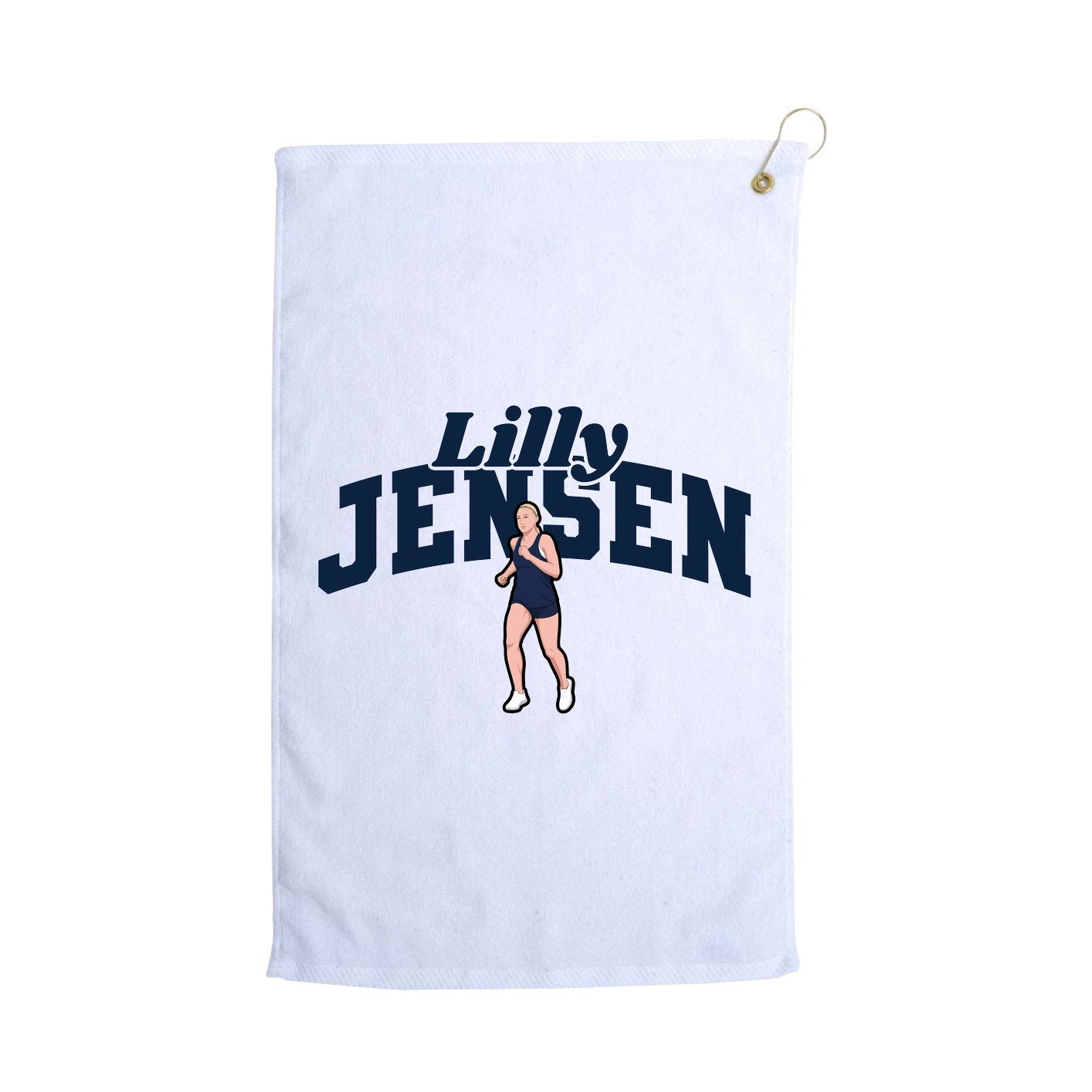 Golf Towel — Signature Arch in White