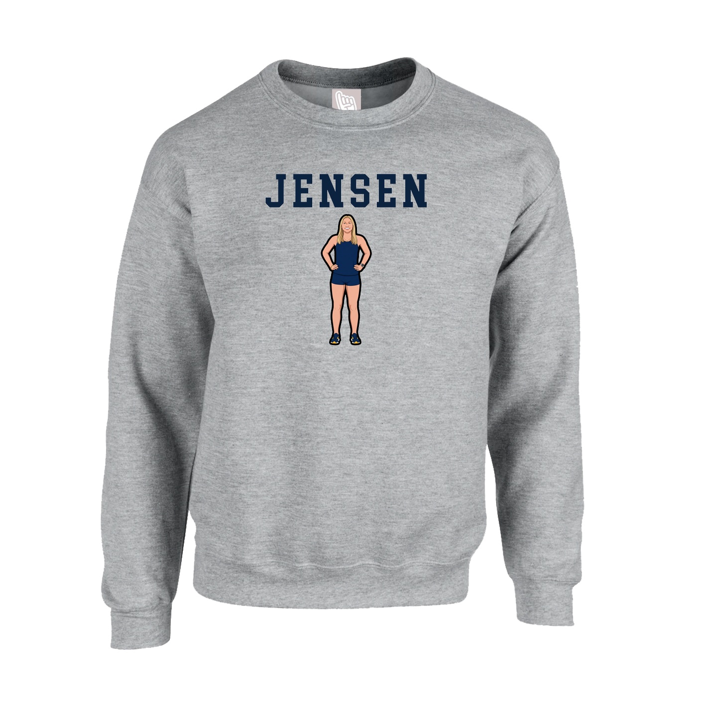 Fleece Crew — Shirsey in Grey