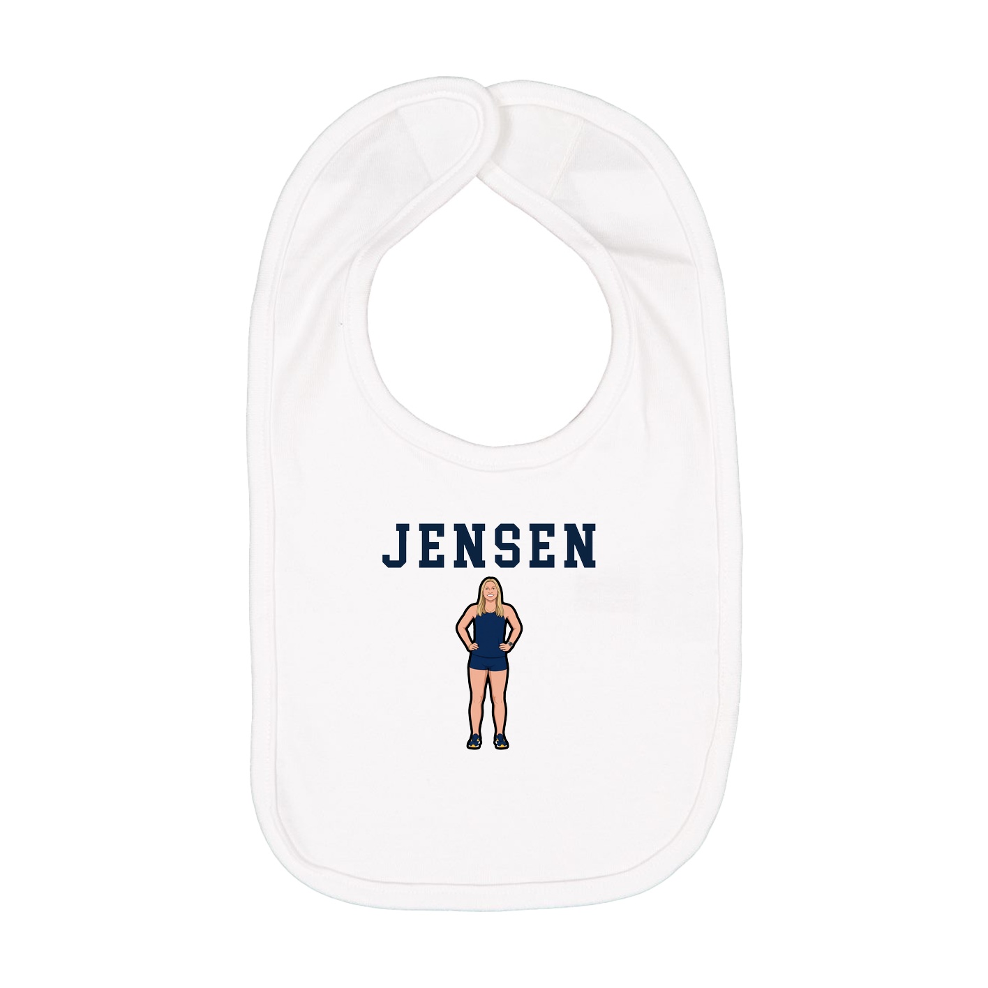 Infant Bib — Shirsey in White