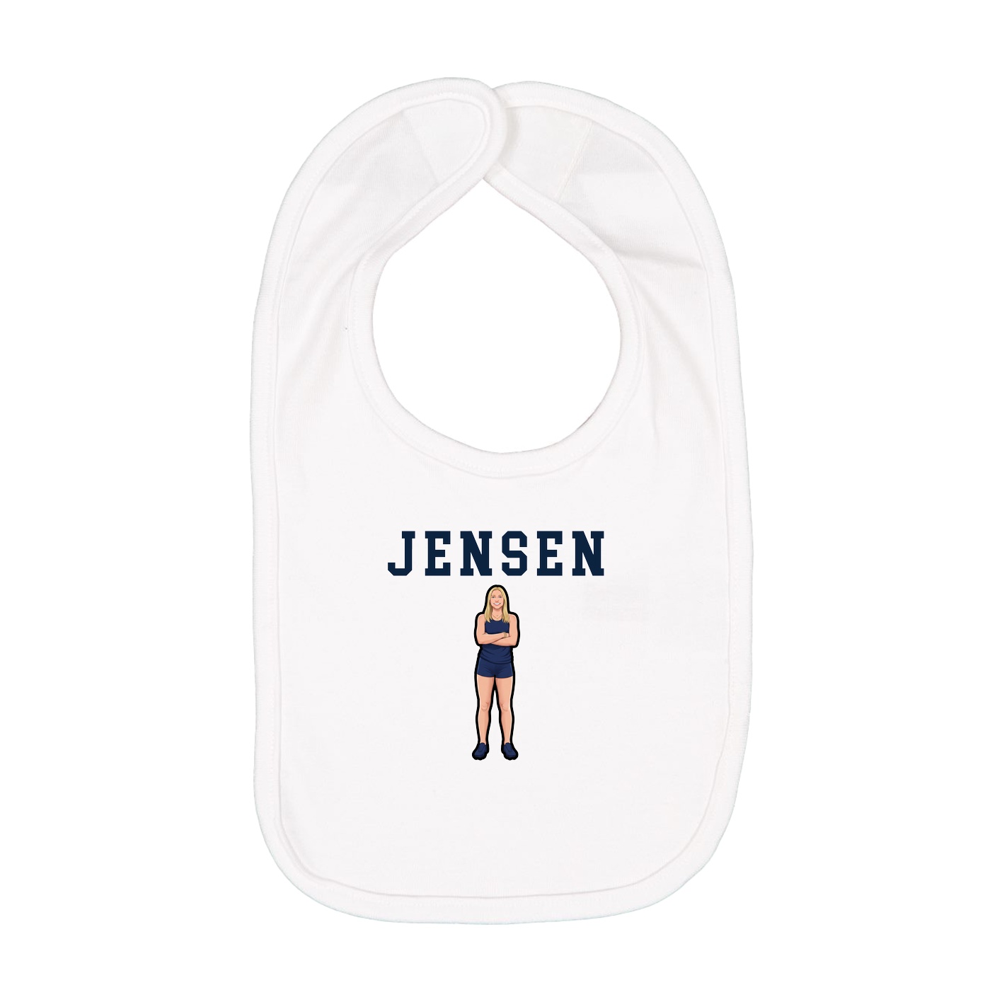 Infant Bib — Shirsey in White