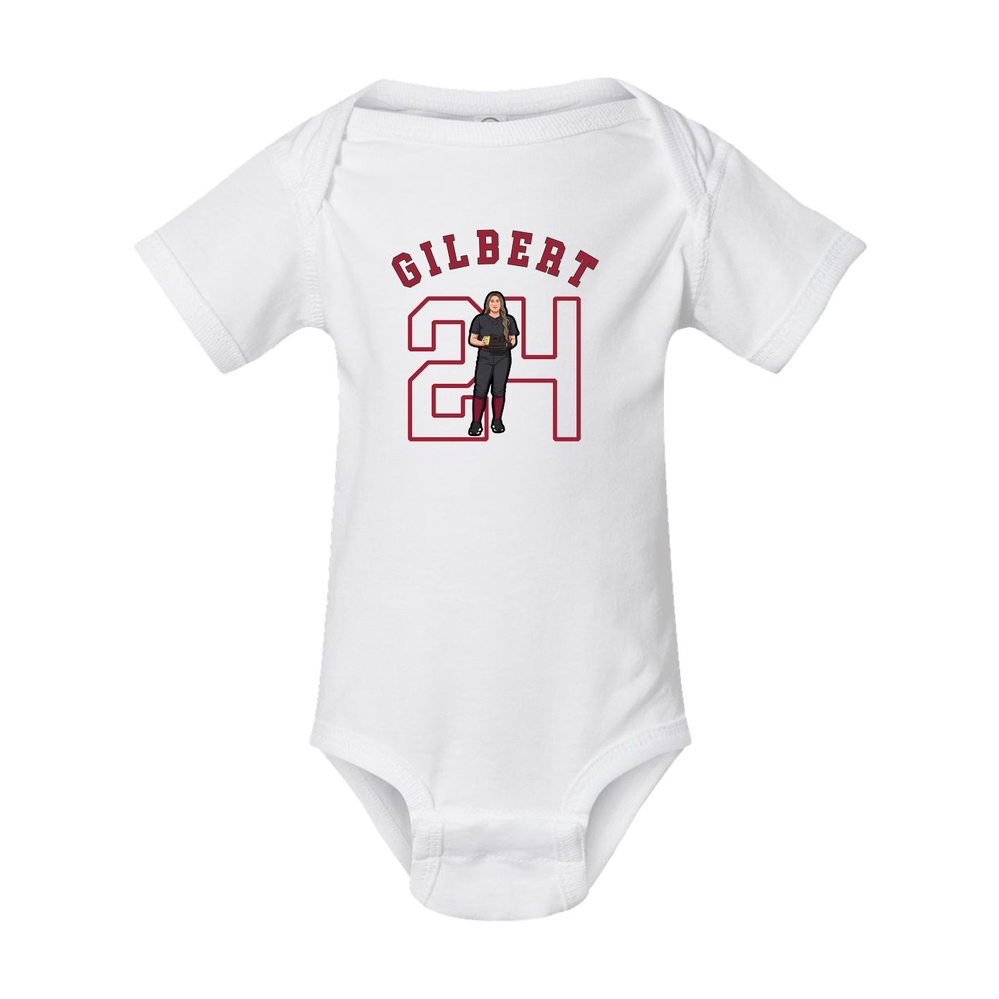 Baby Onesie — Shirsey Arch in White