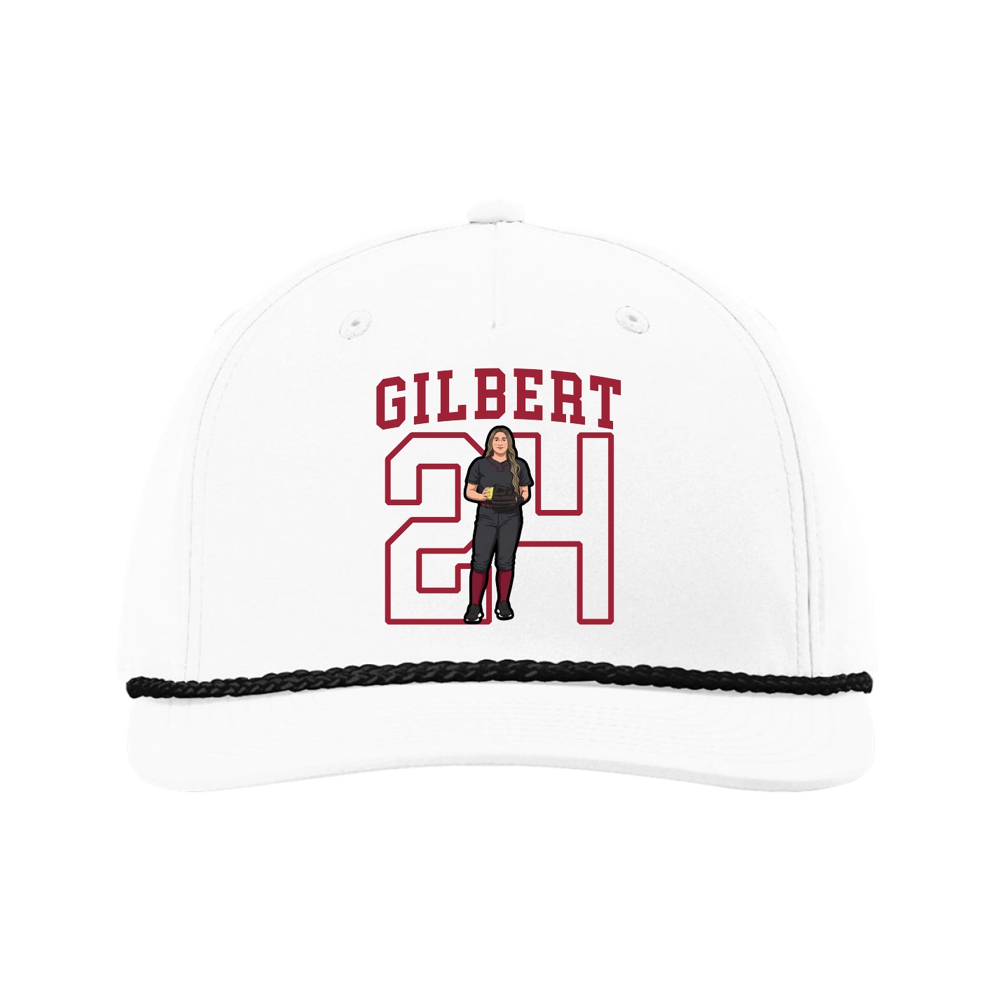 Five-Panel Classic Rope Cap — Shirsey in White