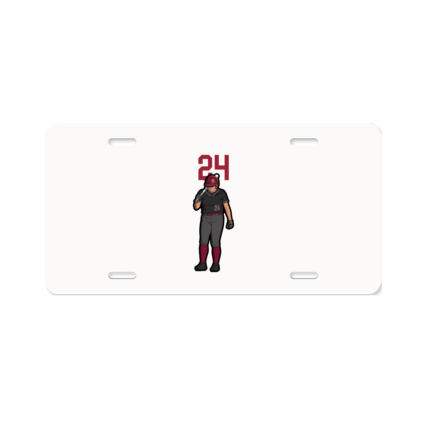 License Plate — Number Top in Classic