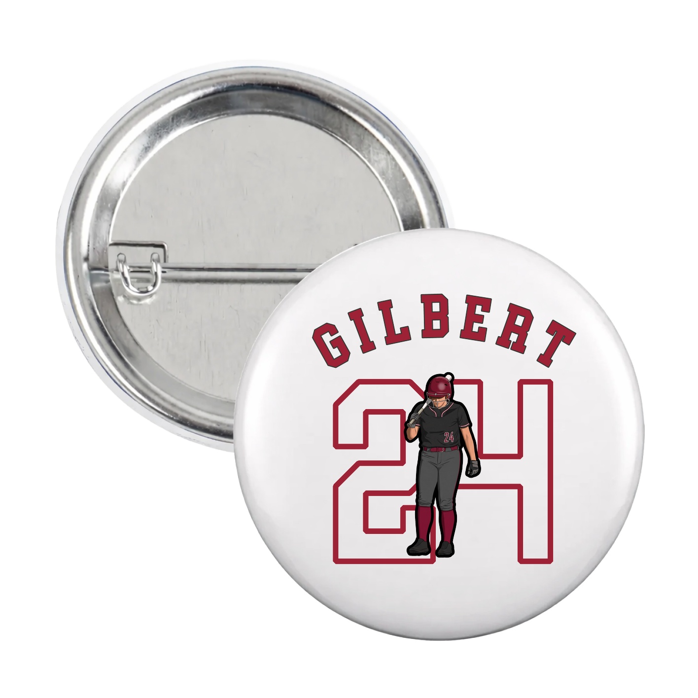 Game Day Button — Shirsey Arch in White