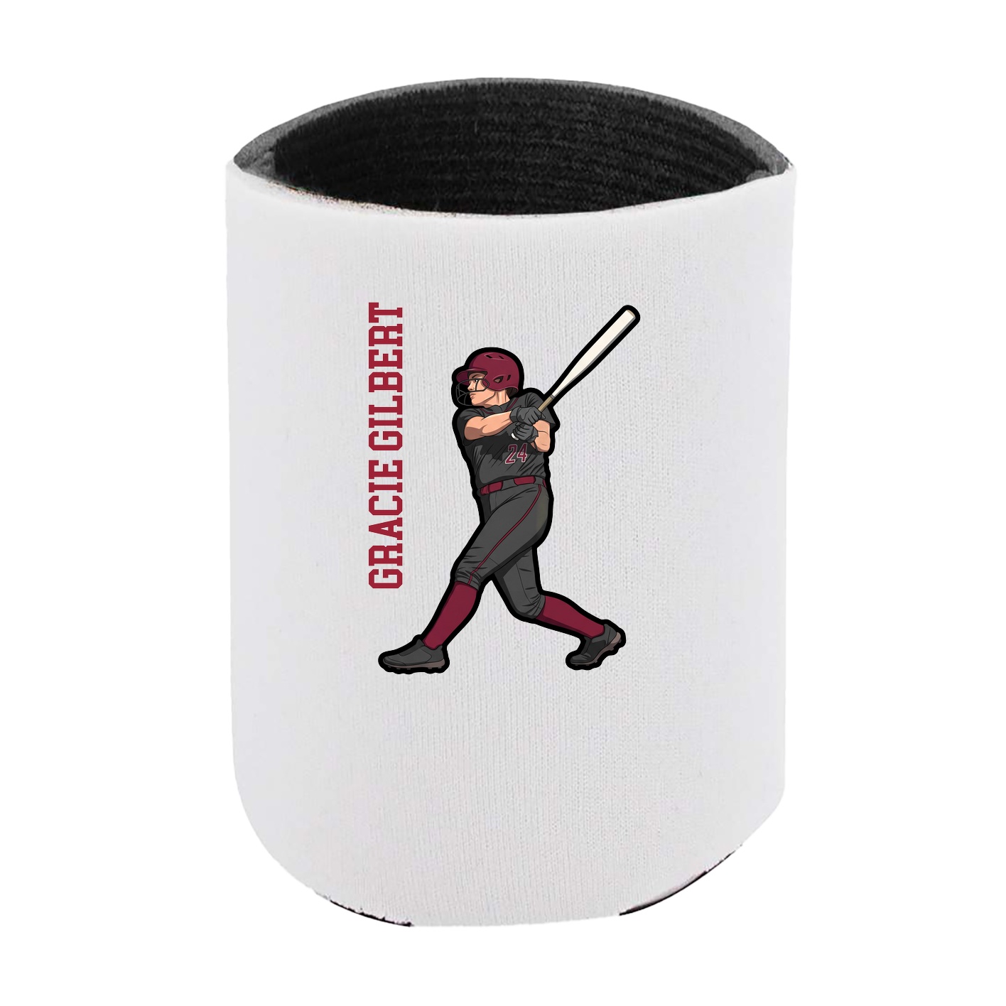 Can Holder — Name Vertical in White