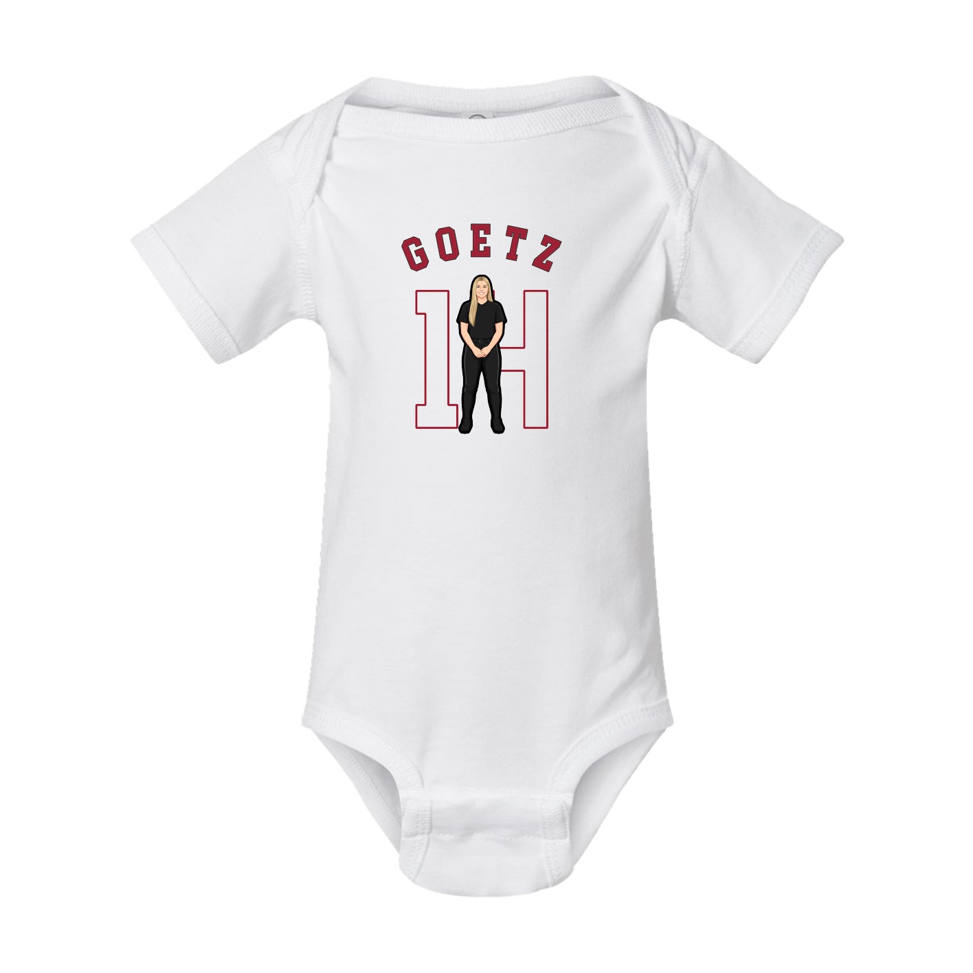 Baby Onesie — Shirsey Arch in White